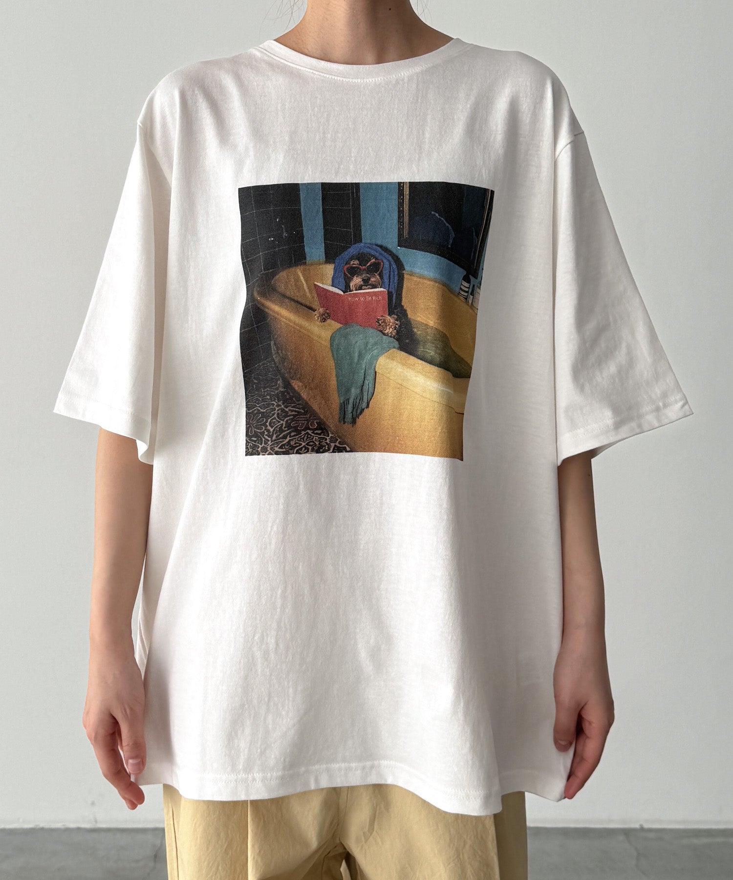 "bath time dog"Tシャツ