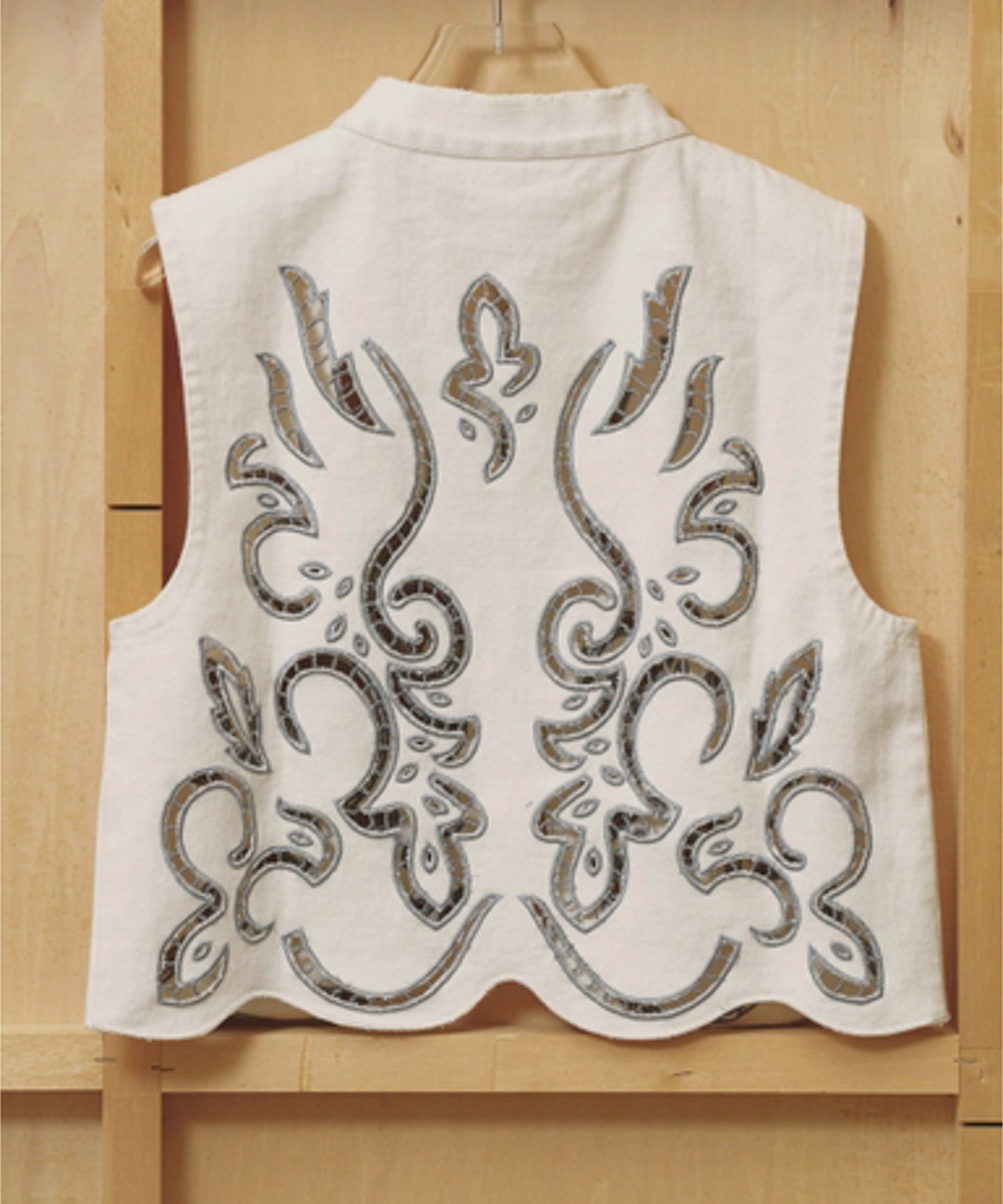 Cut Lace Twill Vest カットレースツイルベスト/12610430