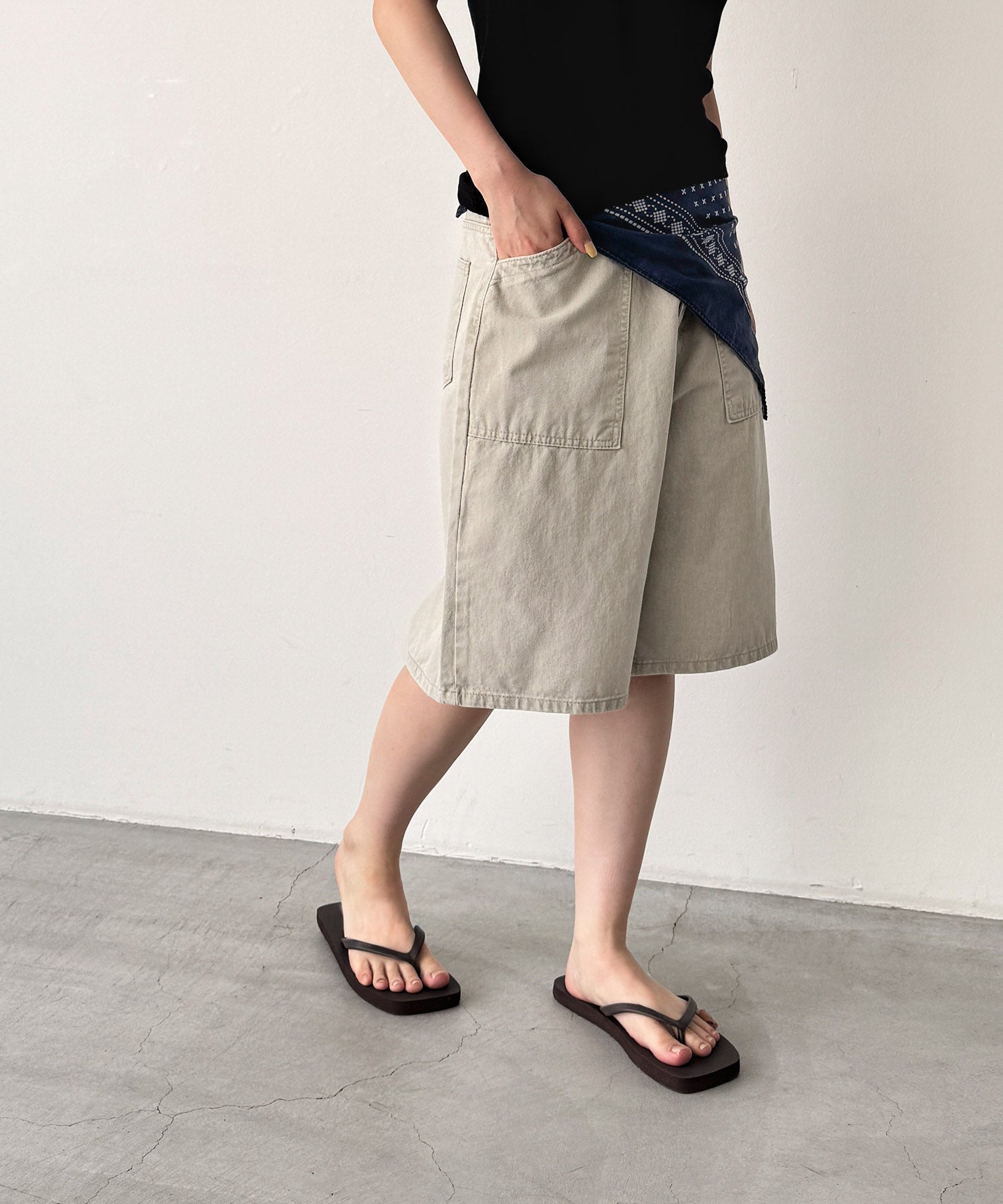 ウォッシングベイカーハーフパンツ
