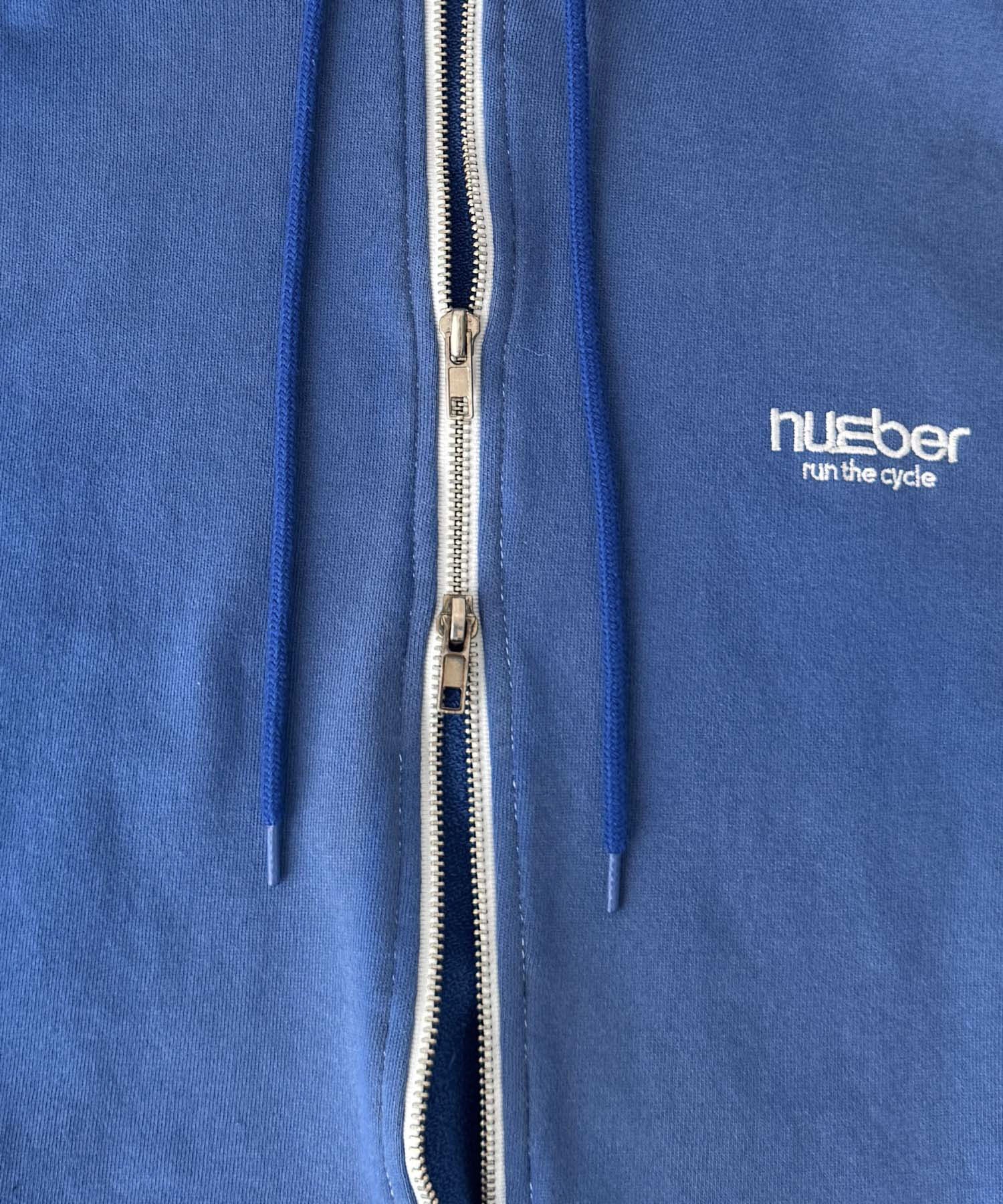 "number"ヴィンテージウォッシュジップパーカー
