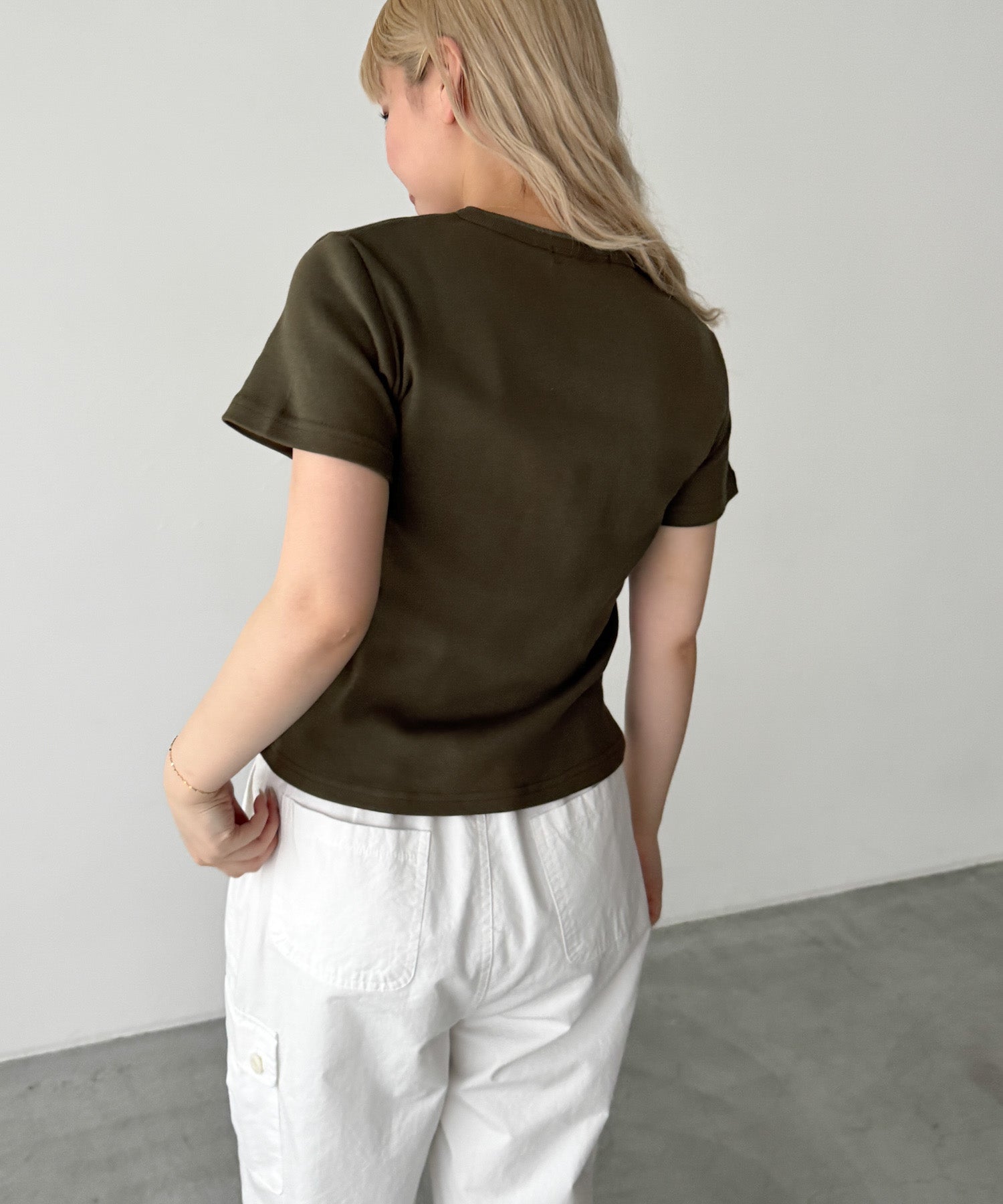 ヴィンテージコットンヘンリー半袖Tシャツ