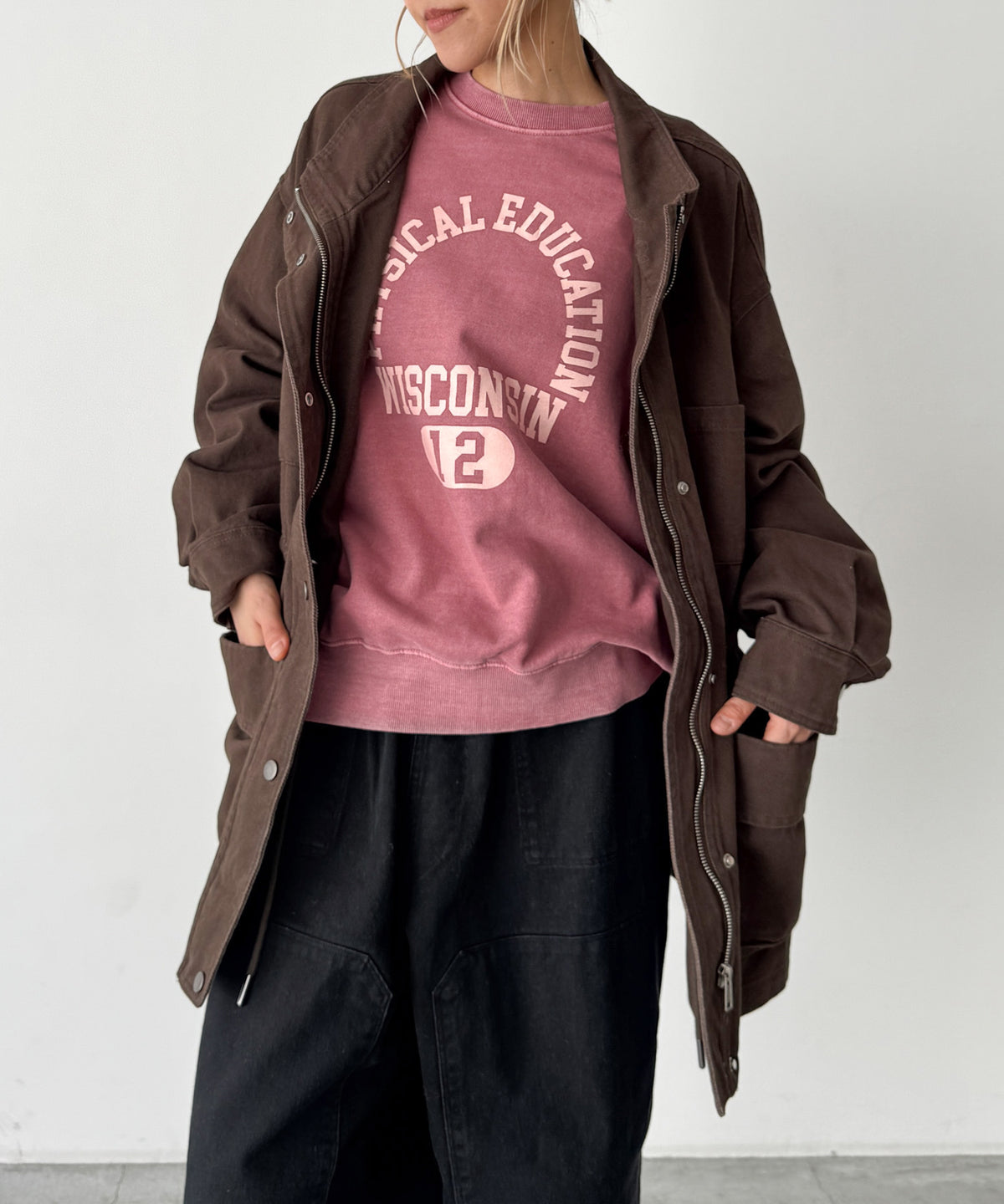 ”PHYSICAL”トレーナー 裏毛