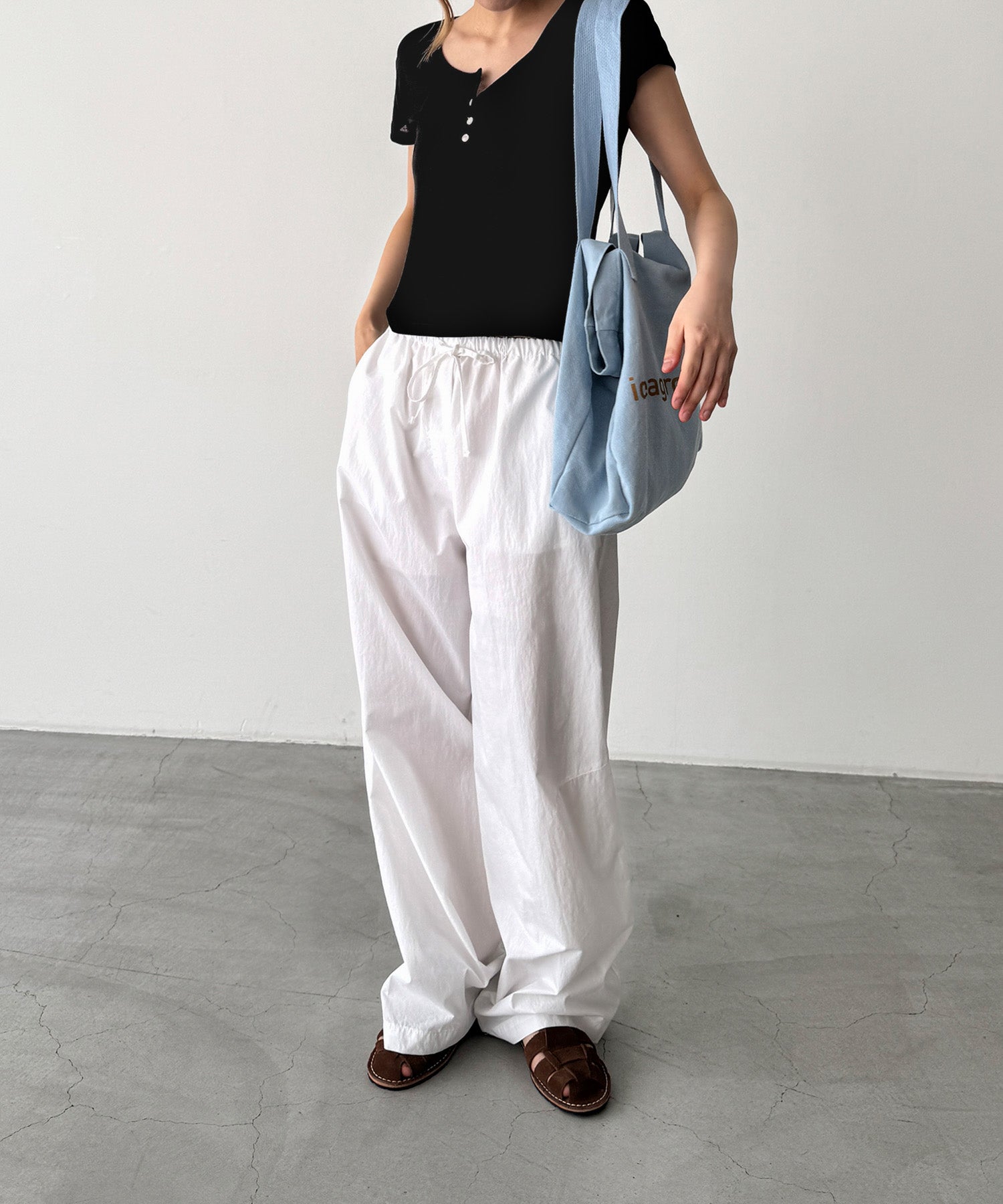 テンセルヘンリーTシャツ
