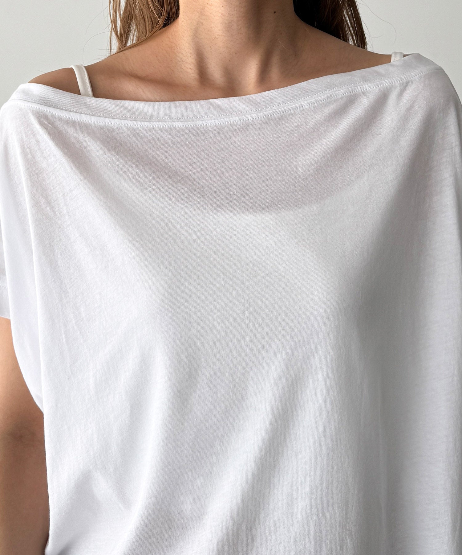 シアーワンショルTシャツ