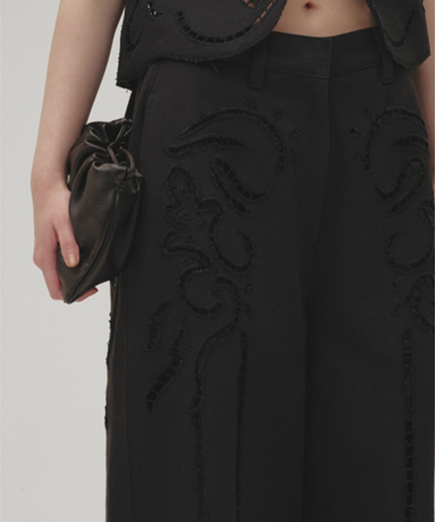 Cut Lace Twill Pants カットレースツイルパンツ/12610701