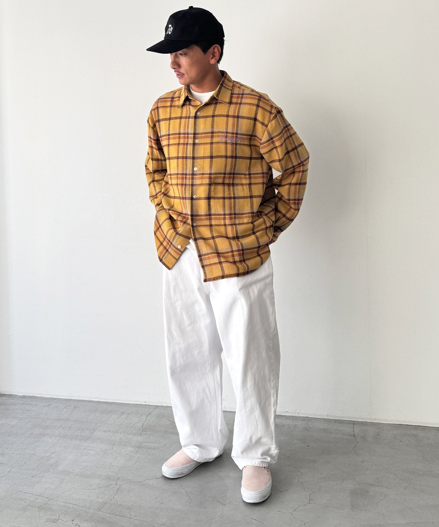 チェックロングスリーブシャツ