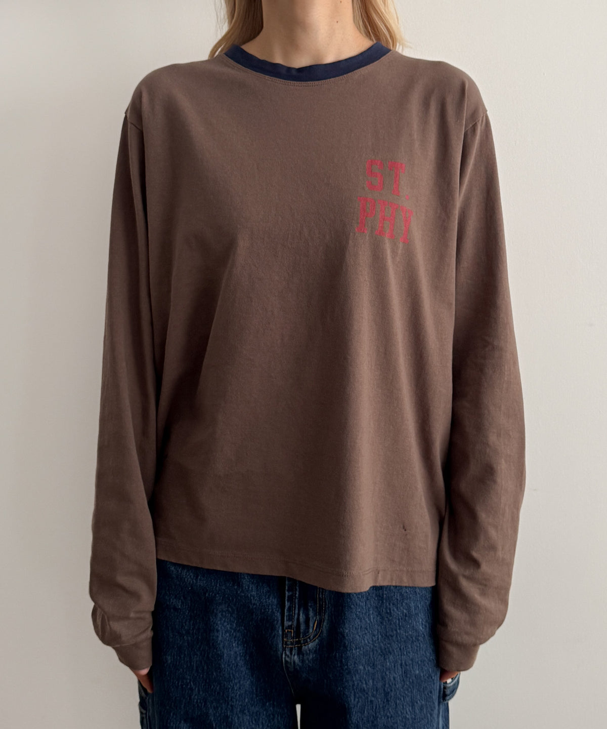 "ST.PHY"リンガーロングTシャツ