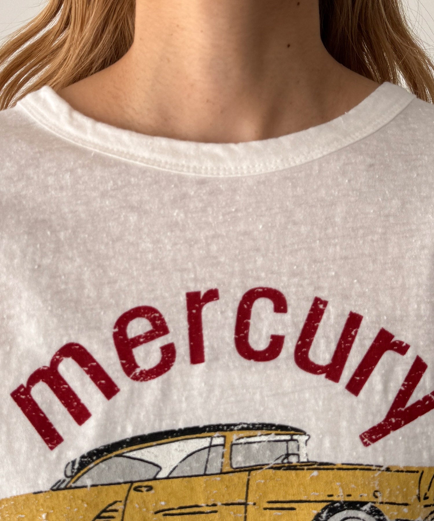 "mercury"スラブTシャツ