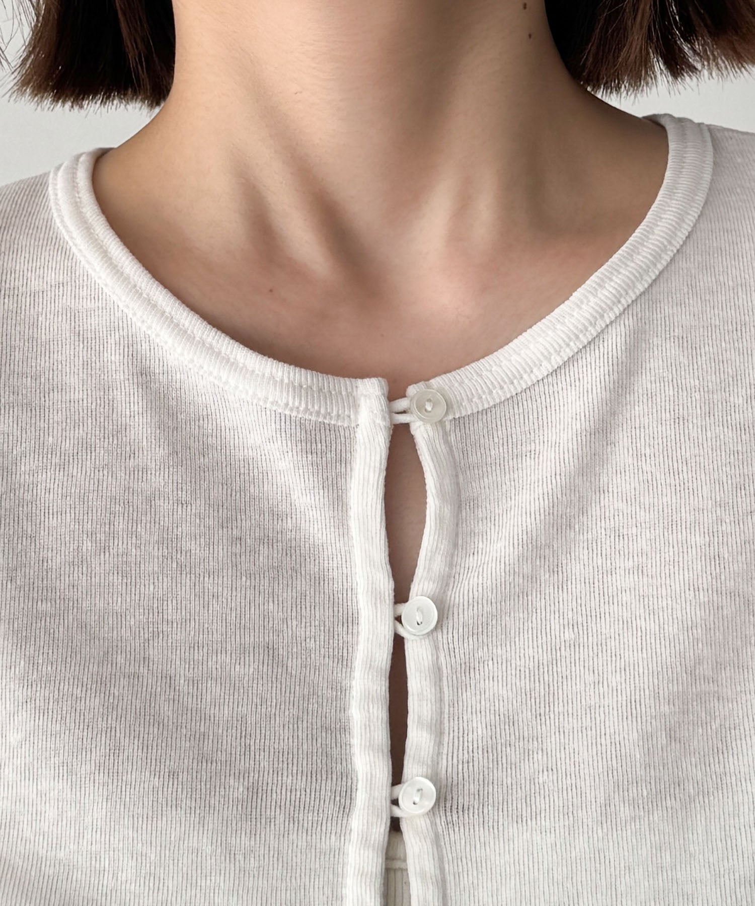 フライスヘンリーロングTシャツ