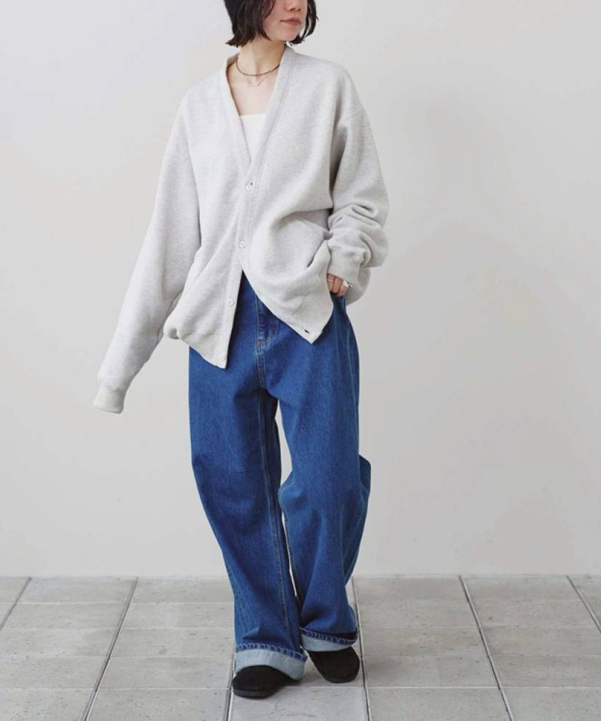Cotton Brushed Cardigan