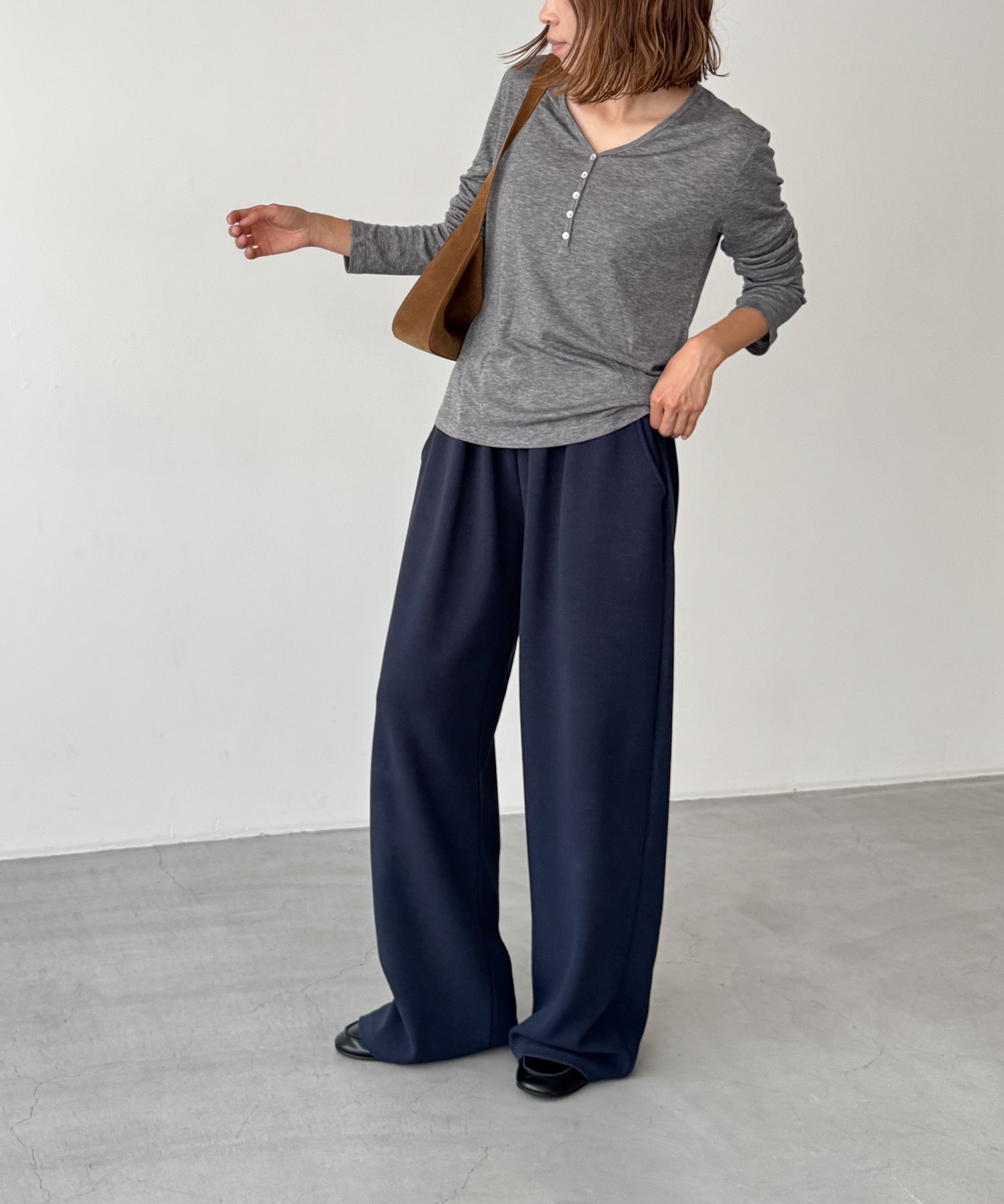 ワイドレッグスウェットパンツ