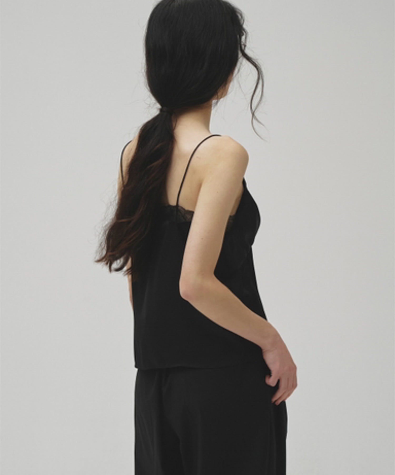 Satin Lace Camisole サテンレースキャミソール/12610431
