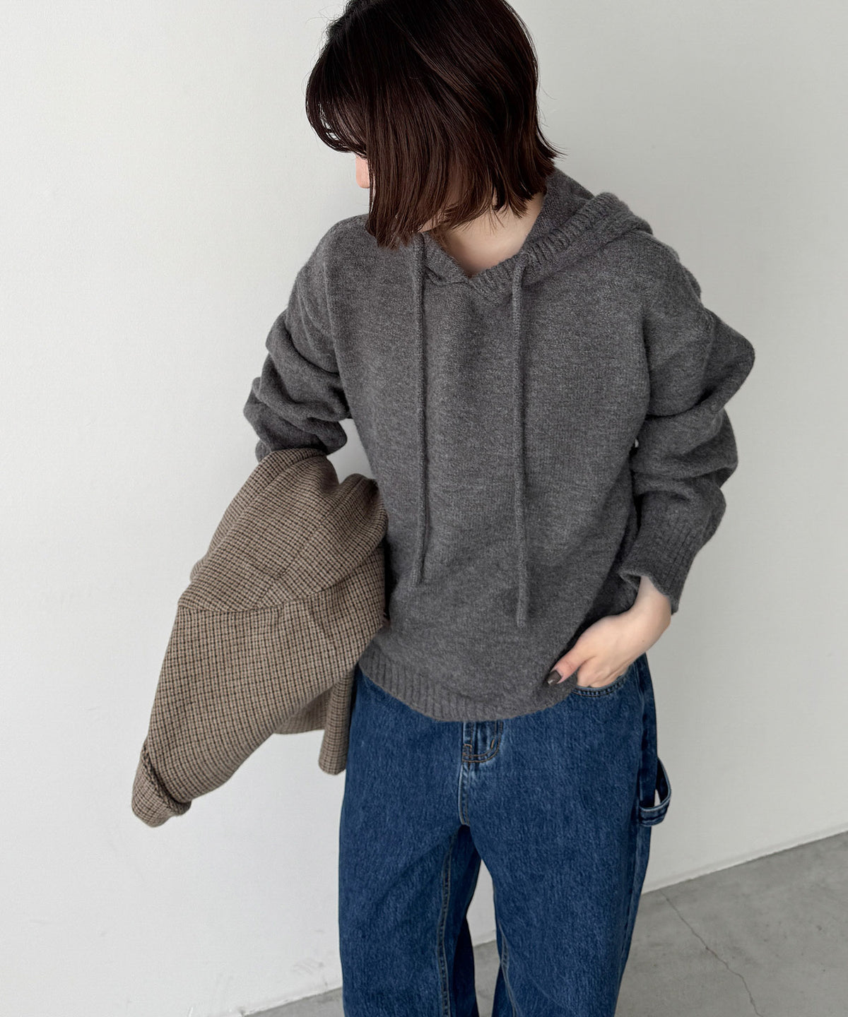 ソフトニットパーカーSET UP