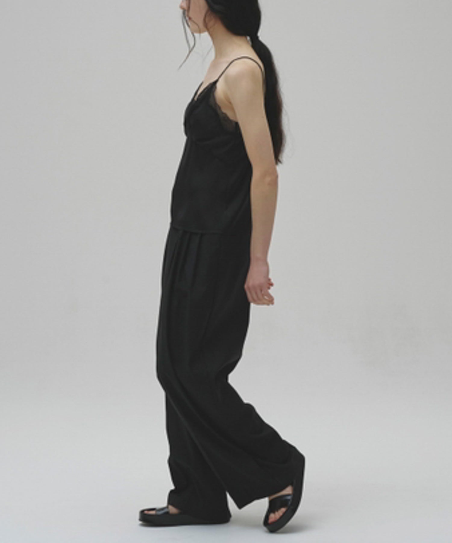 Satin Lace Camisole サテンレースキャミソール/12610431