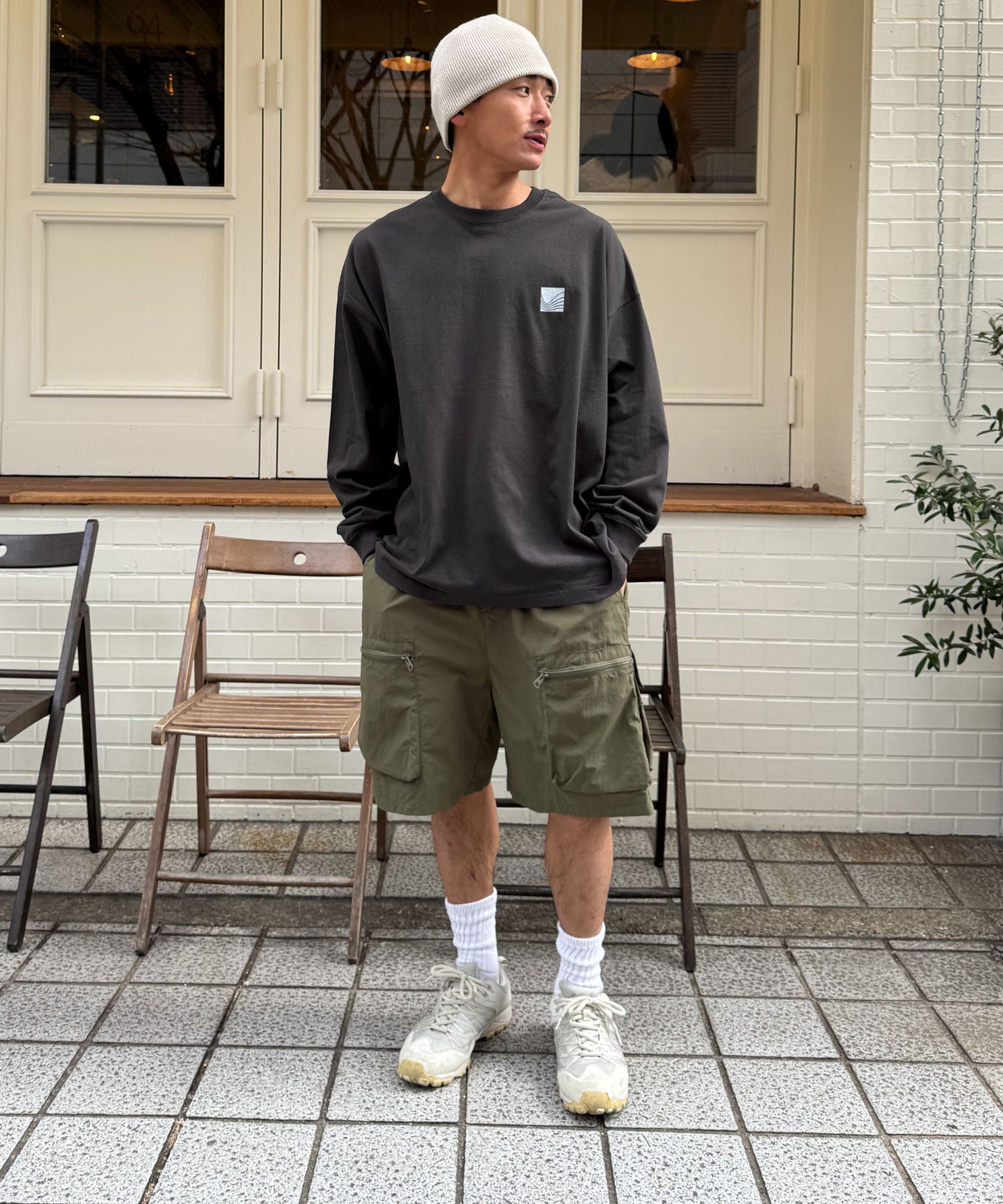 "beach"ロングTシャツ
