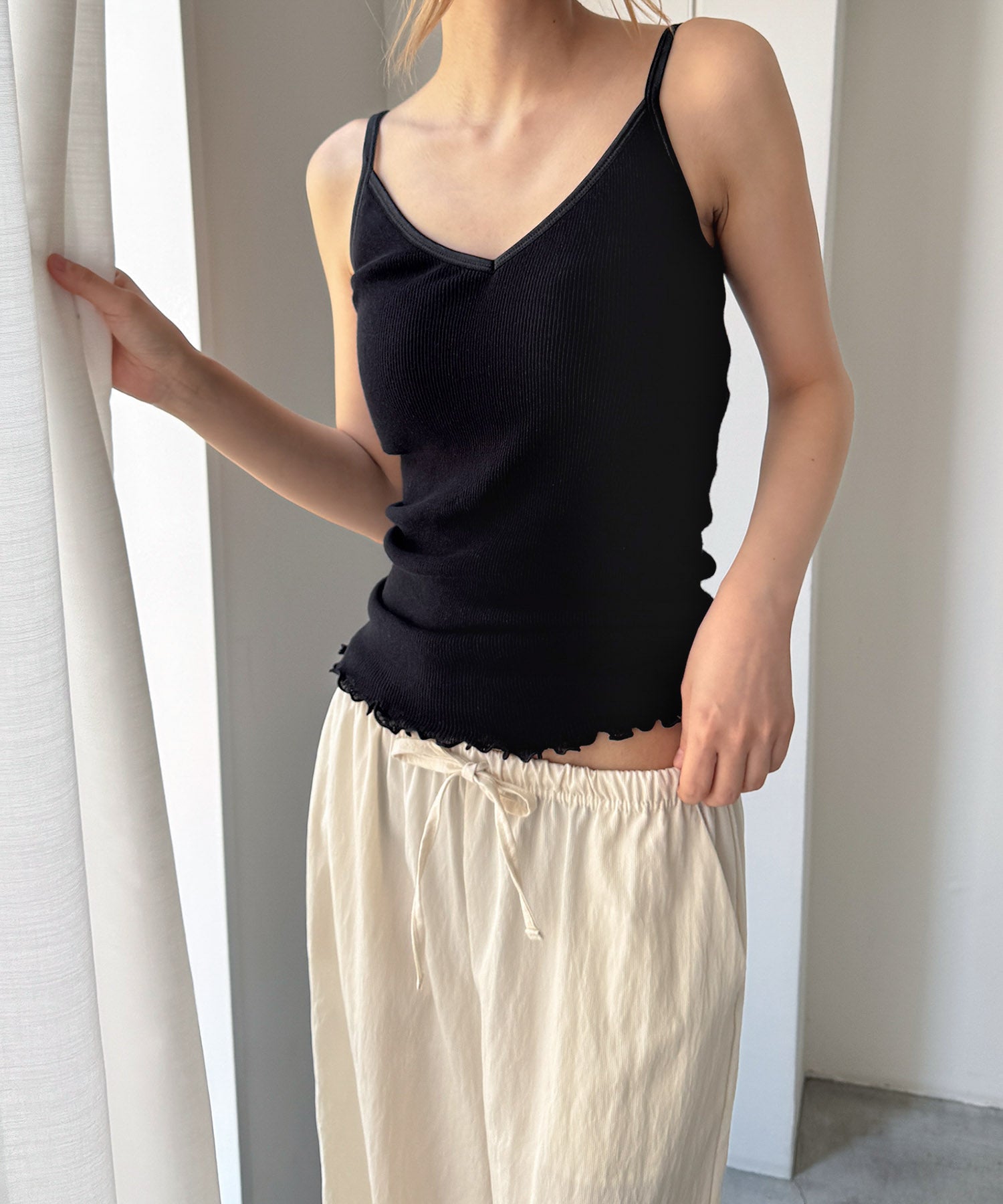 ベーシックリブブラキャミソール