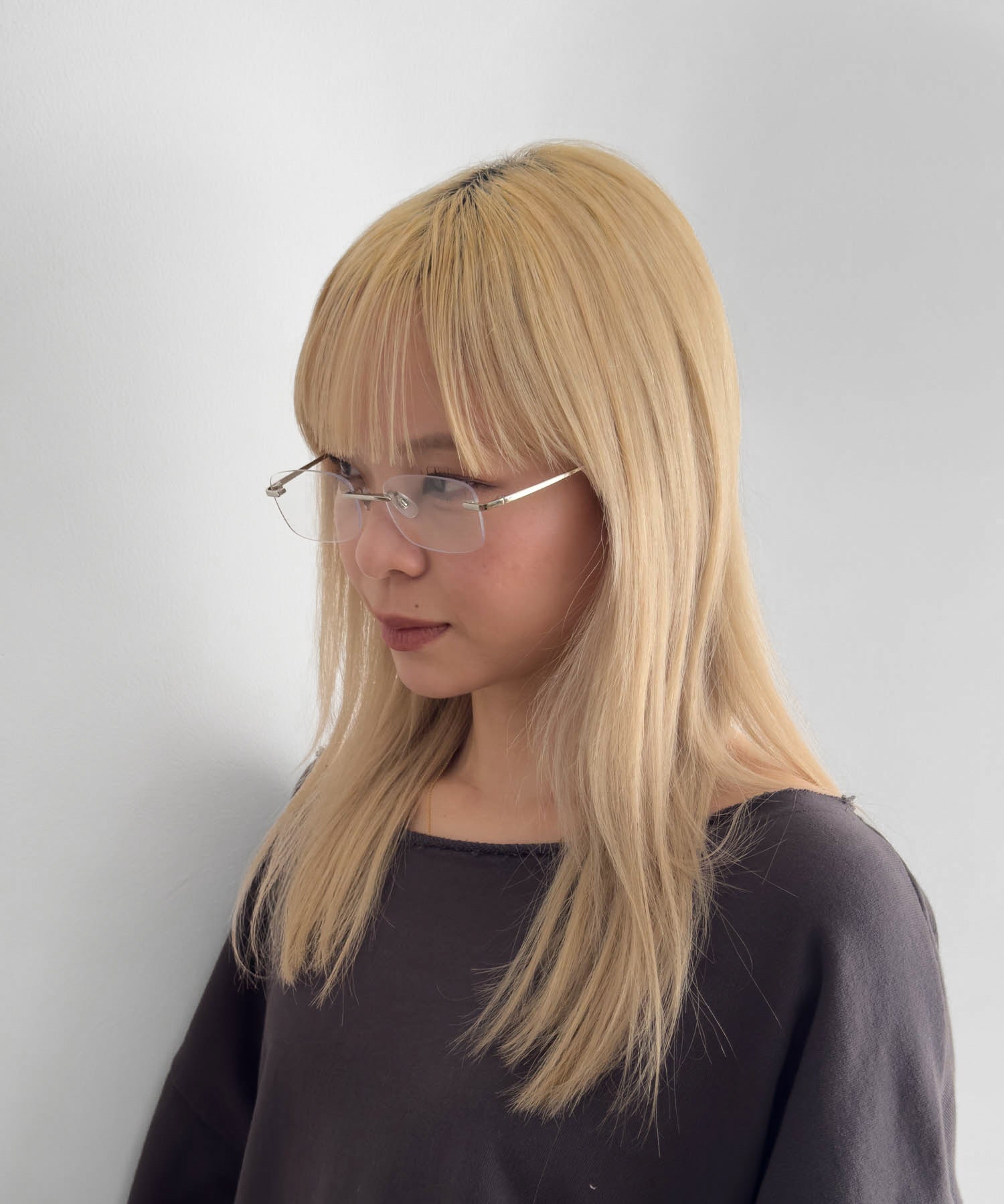 "LIVI"リムレスグラスアイウェア