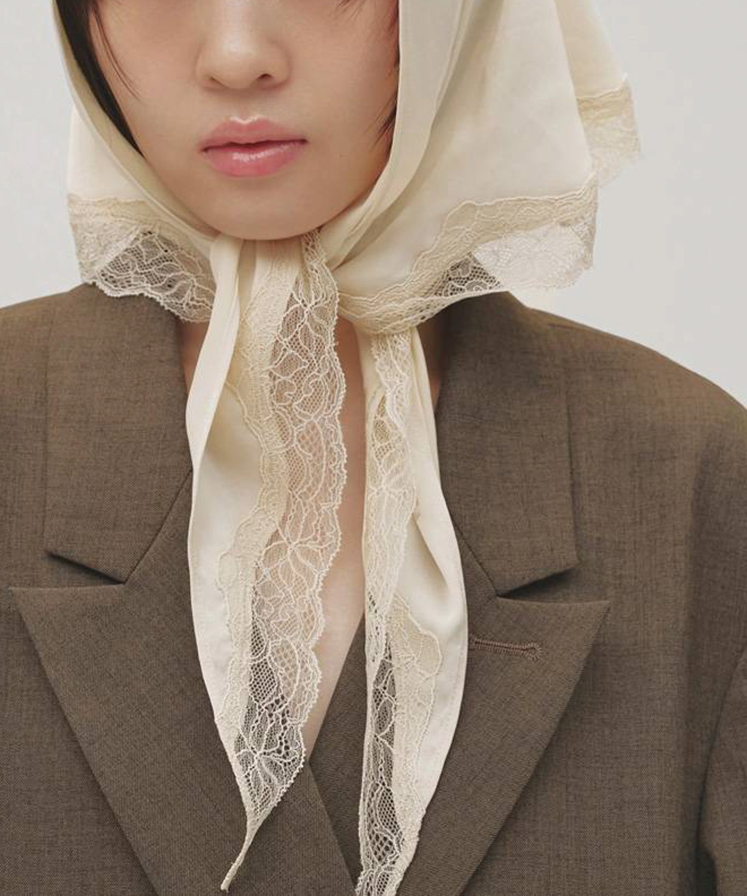 Satin Lace Scarf