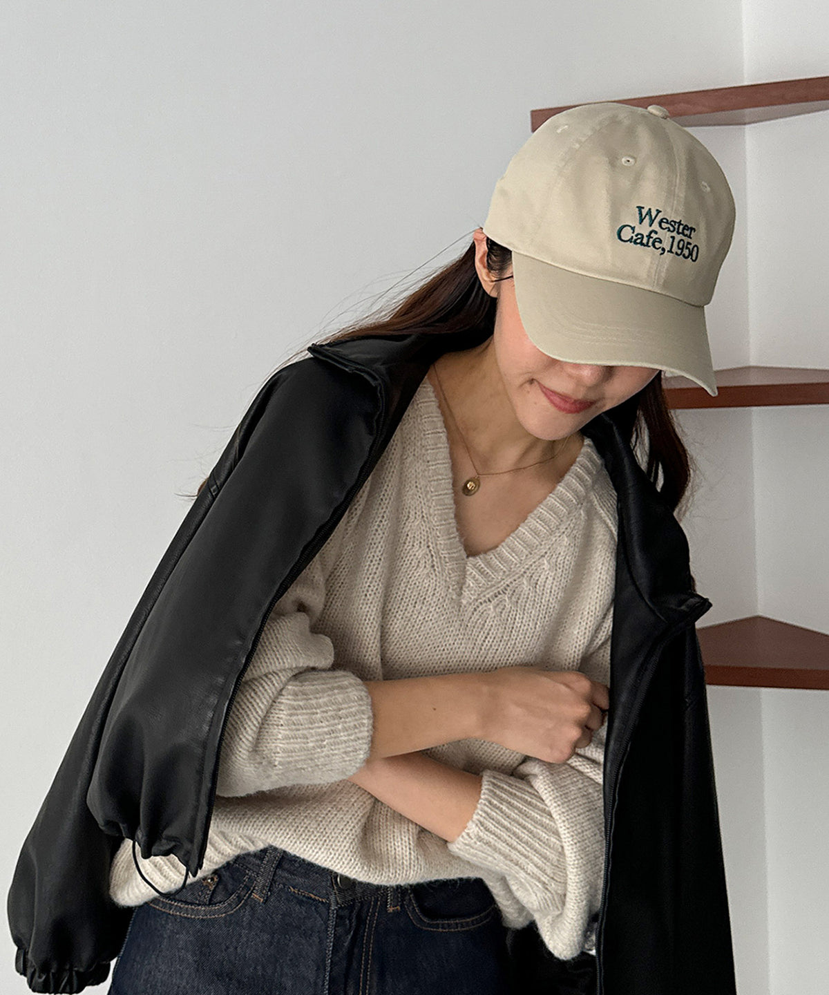 "WesterCafe 1950"ロゴCAP