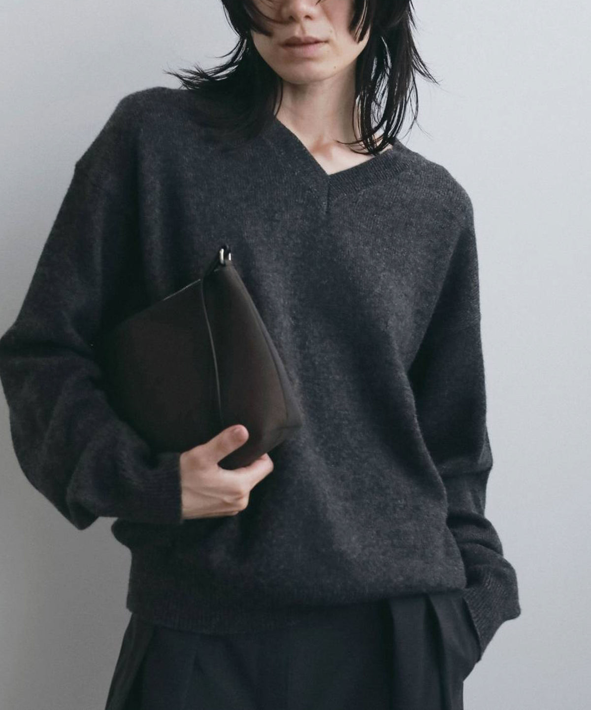 Wool Vneck Knit