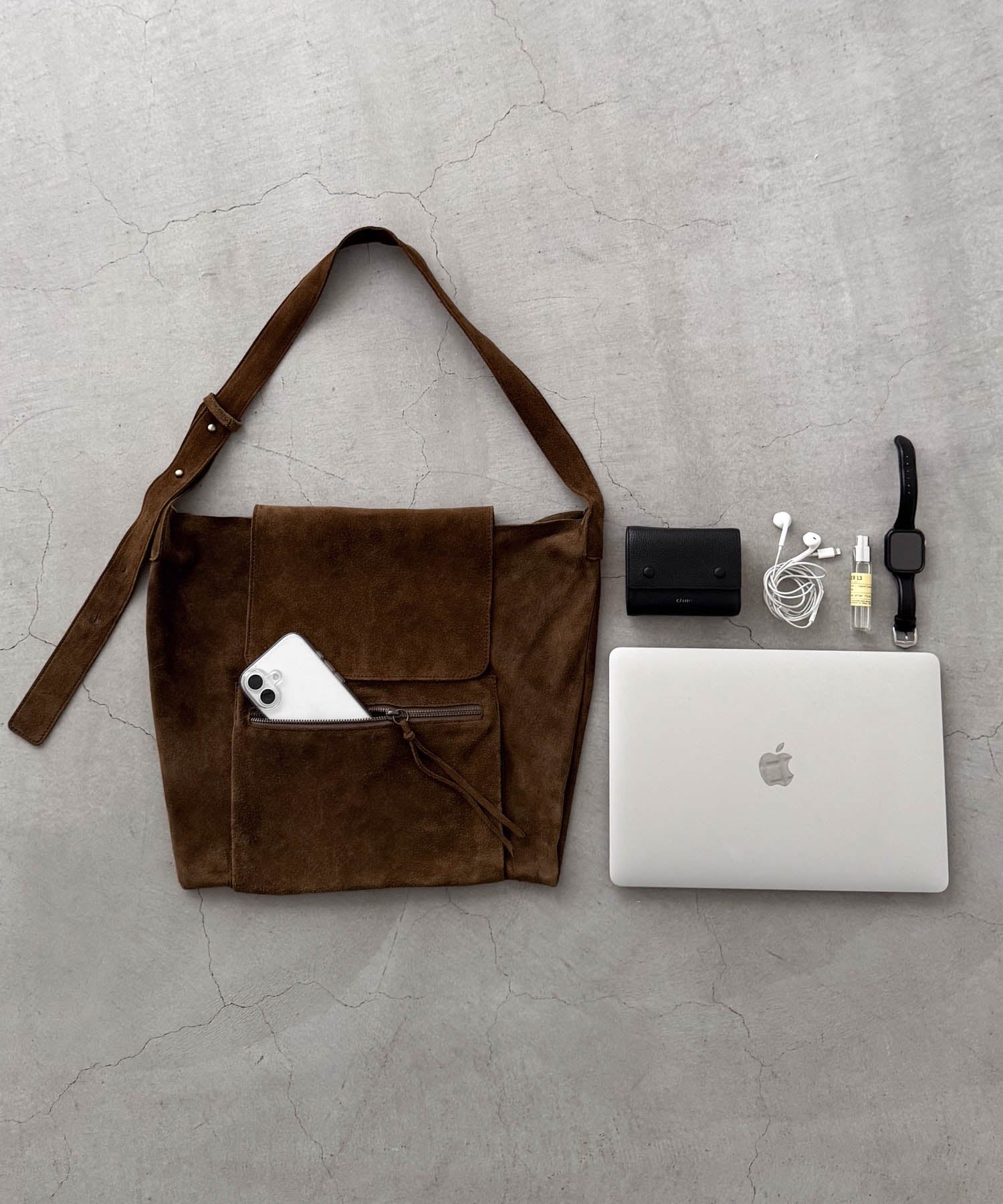 スウェードショルダーBAG