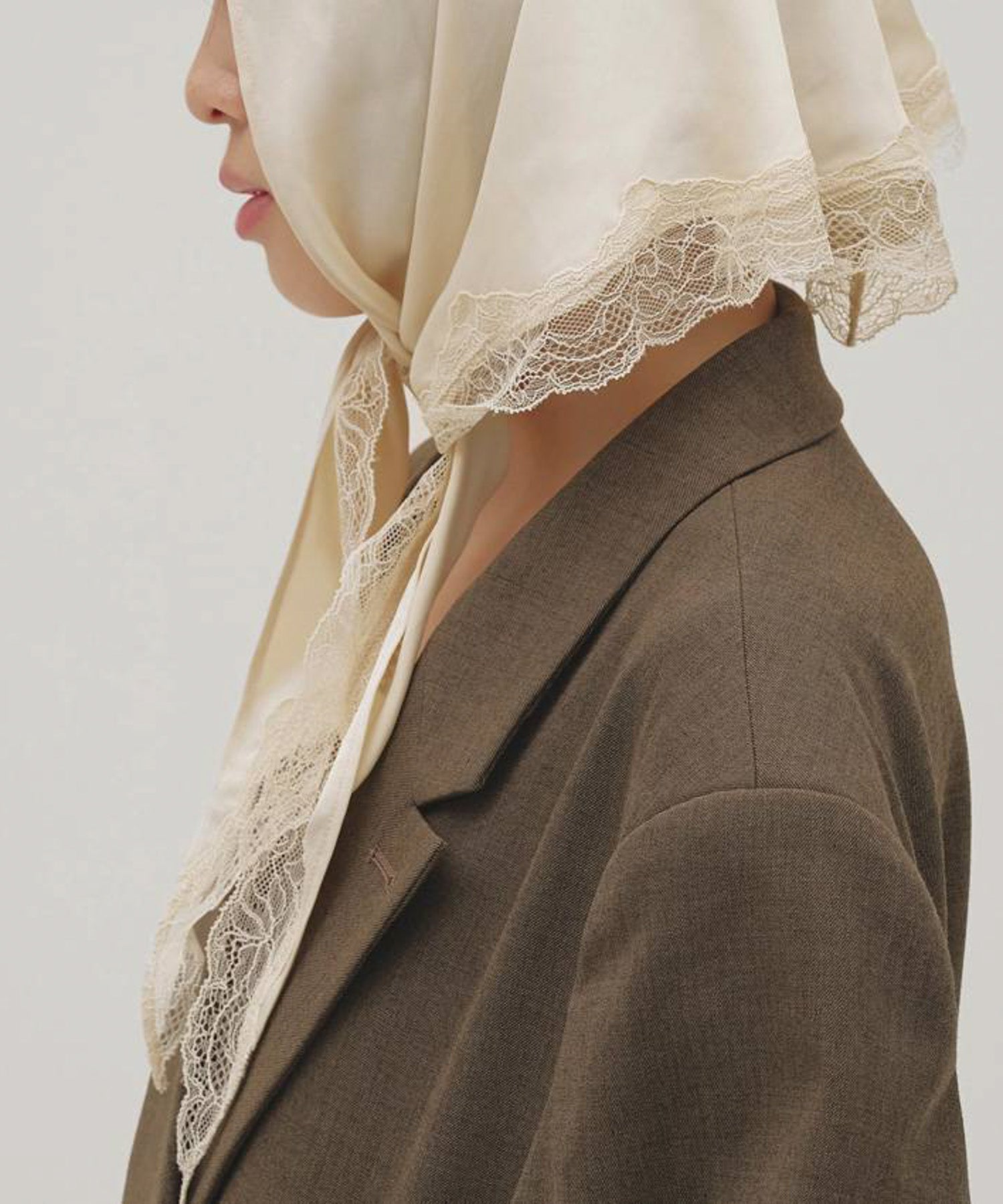 Satin Lace Scarf