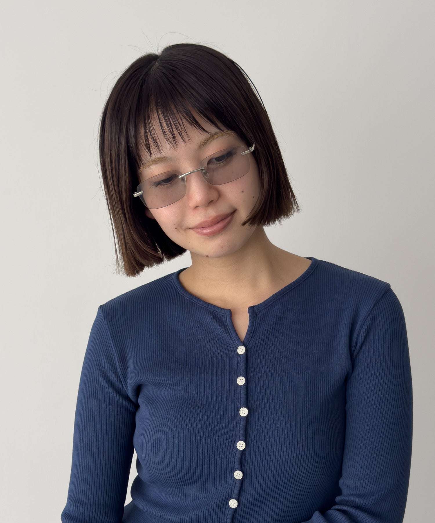 "LIVI"リムレスグラスアイウェア
