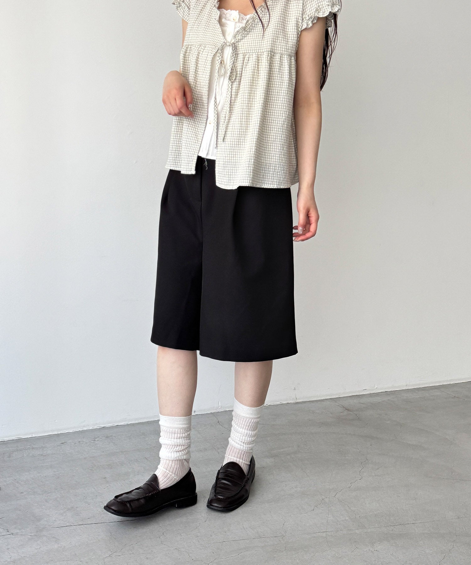 シングルタックハーフパンツ