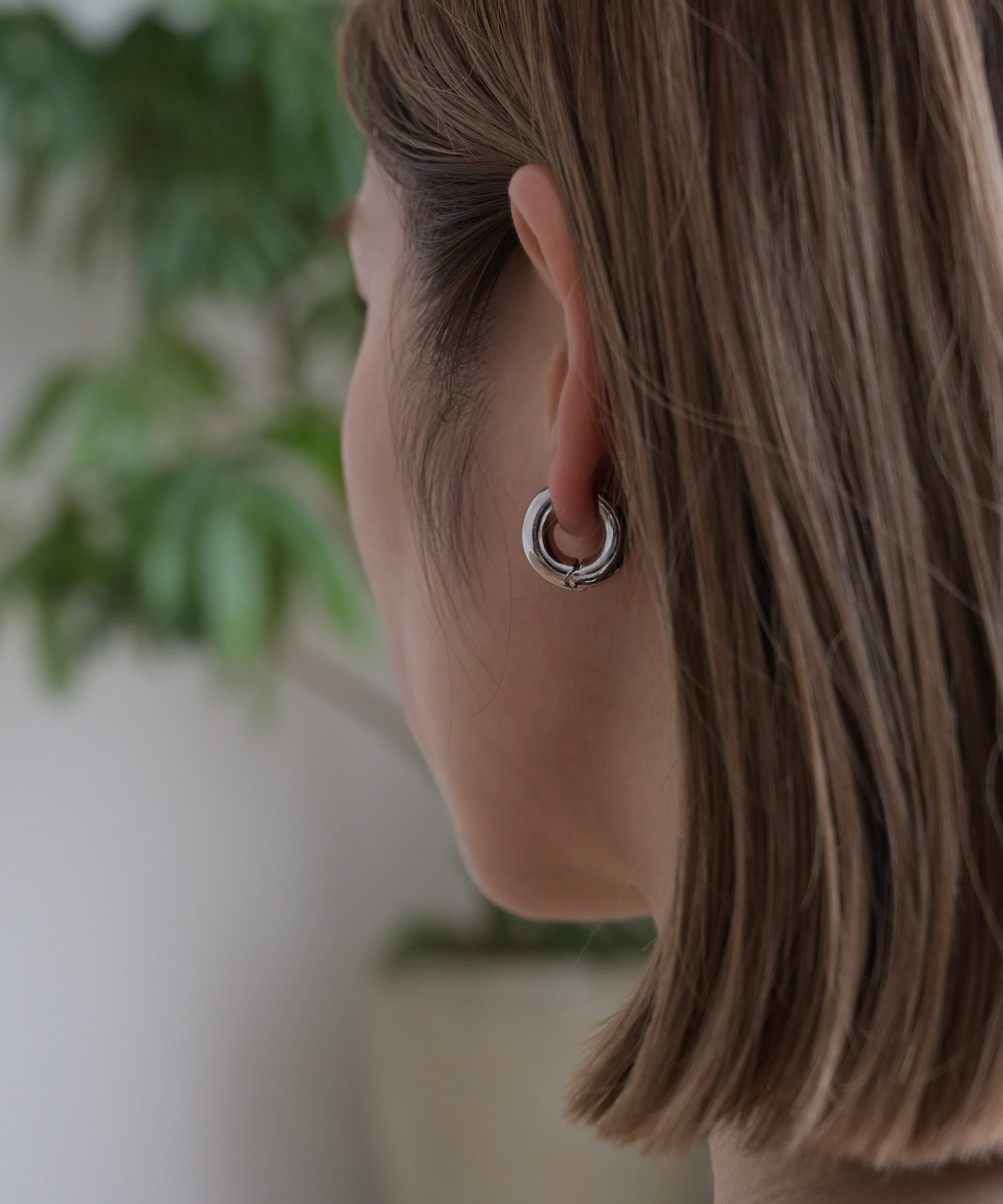 チャンキーフープピアス
