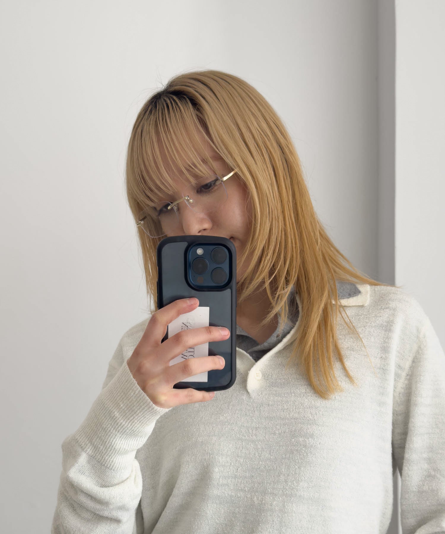 "LIVI"リムレスグラスアイウェア
