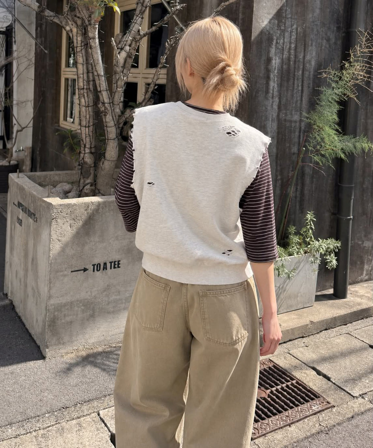 スウェットダメージベスト