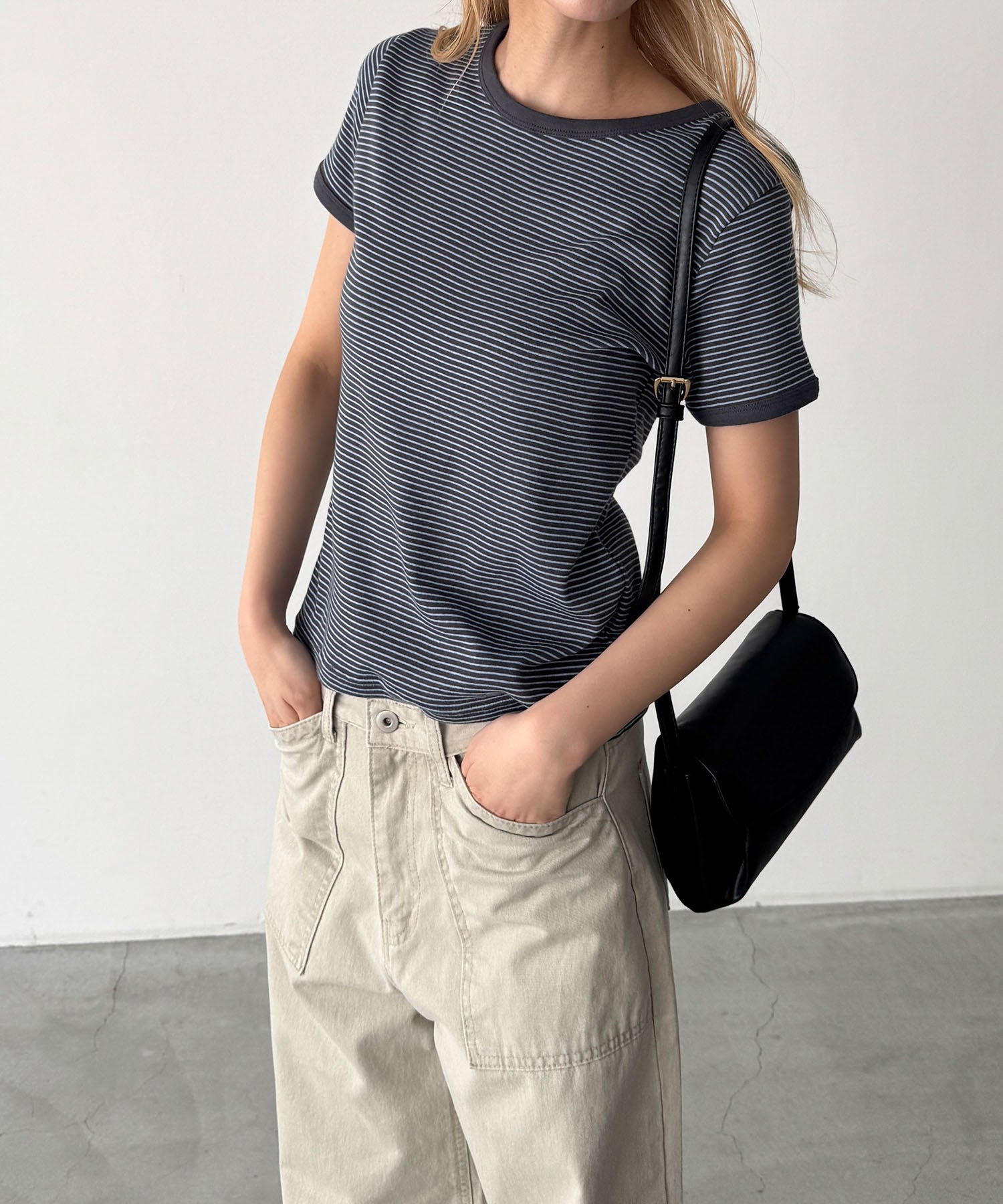 ナローボーダーリンガーTシャツ