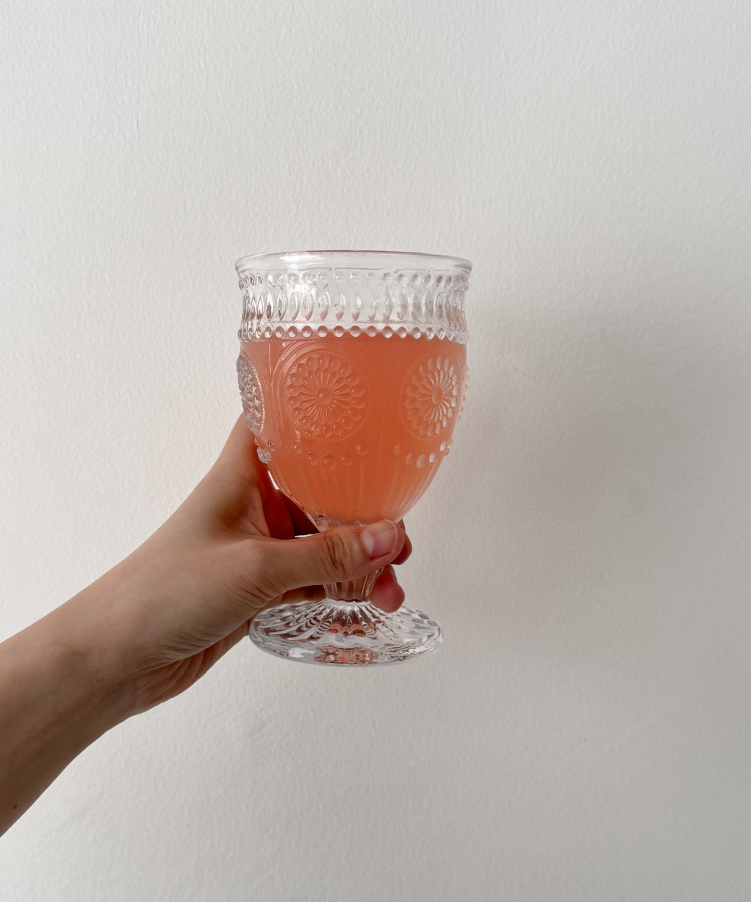 "Glass goblet margaret"グラスゴブレットマーガレット/M-1114