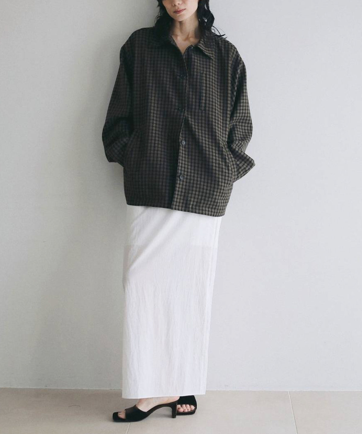 Check Coverall Jacket