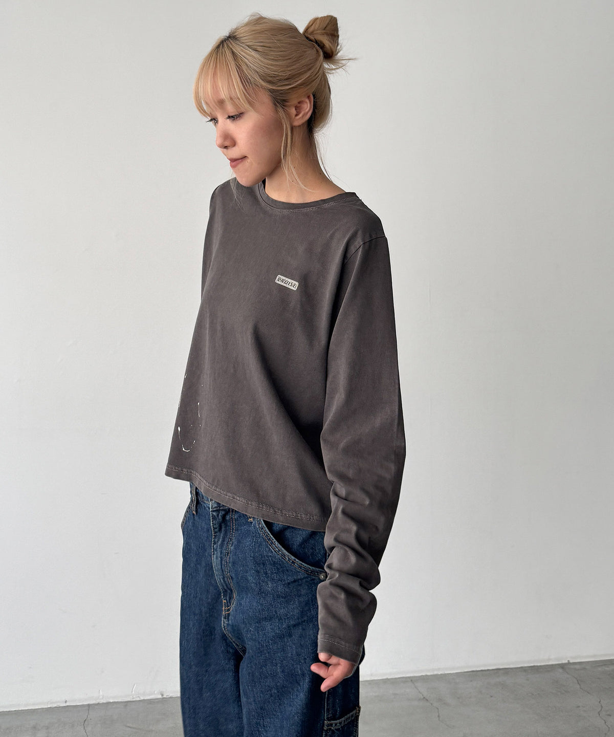"CRUISE"スプレーロングTシャツ