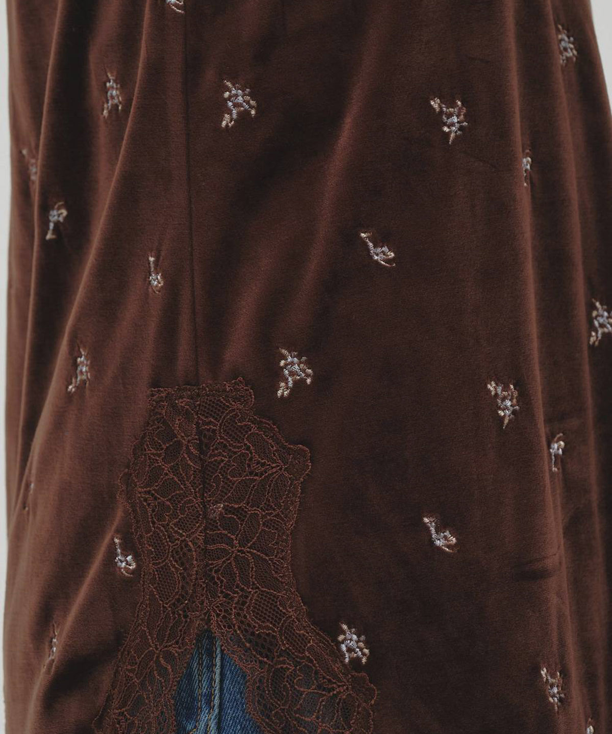 Petit Flower Velour Tunic