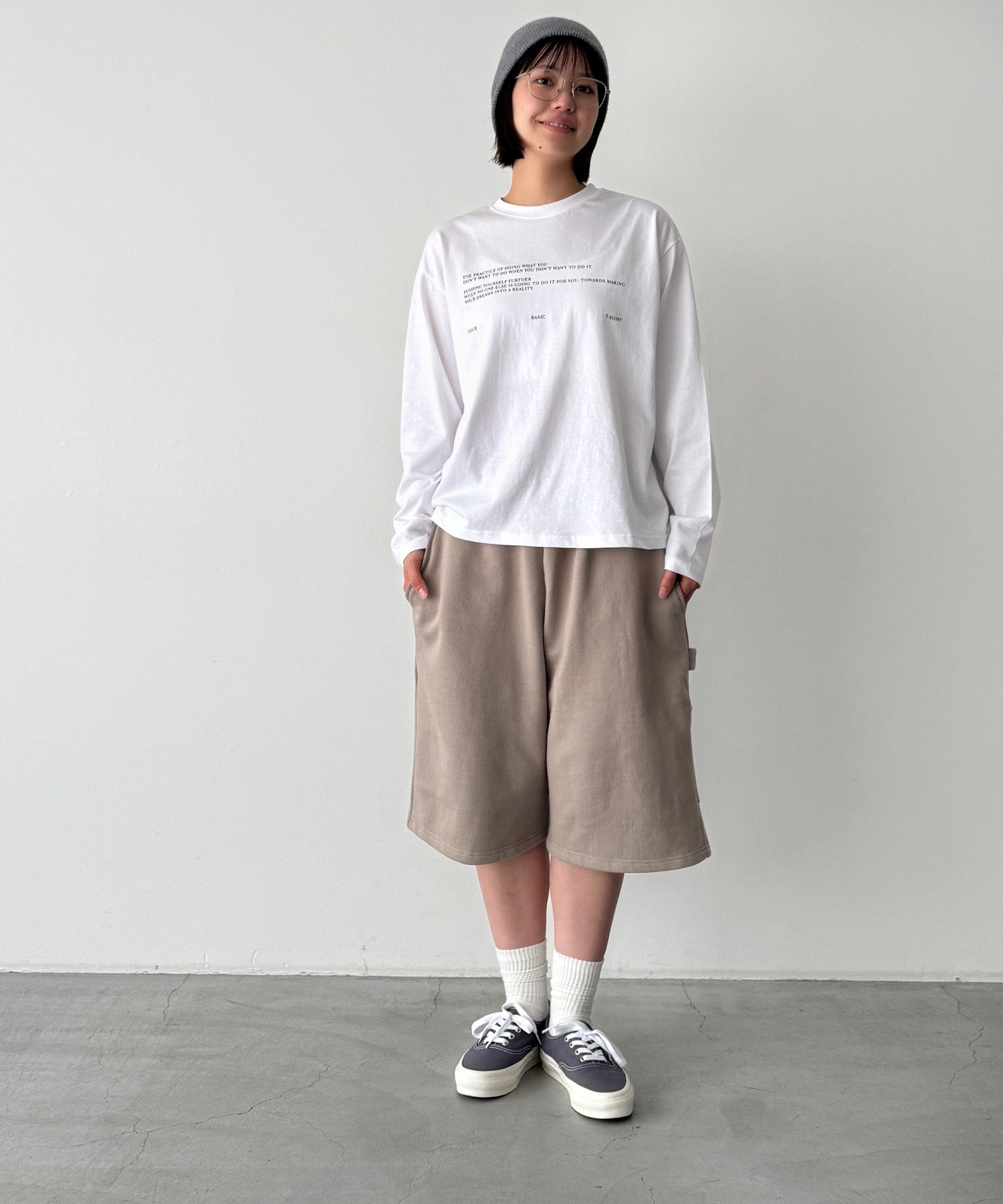 スウェットワークハーフパンツ