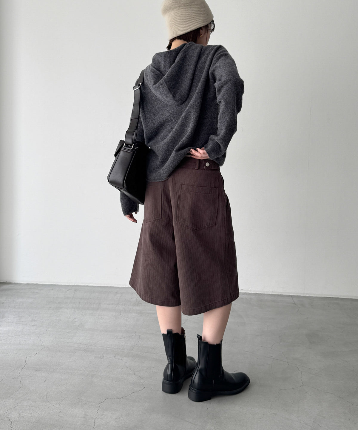 ヘリンボーンハーフパンツ