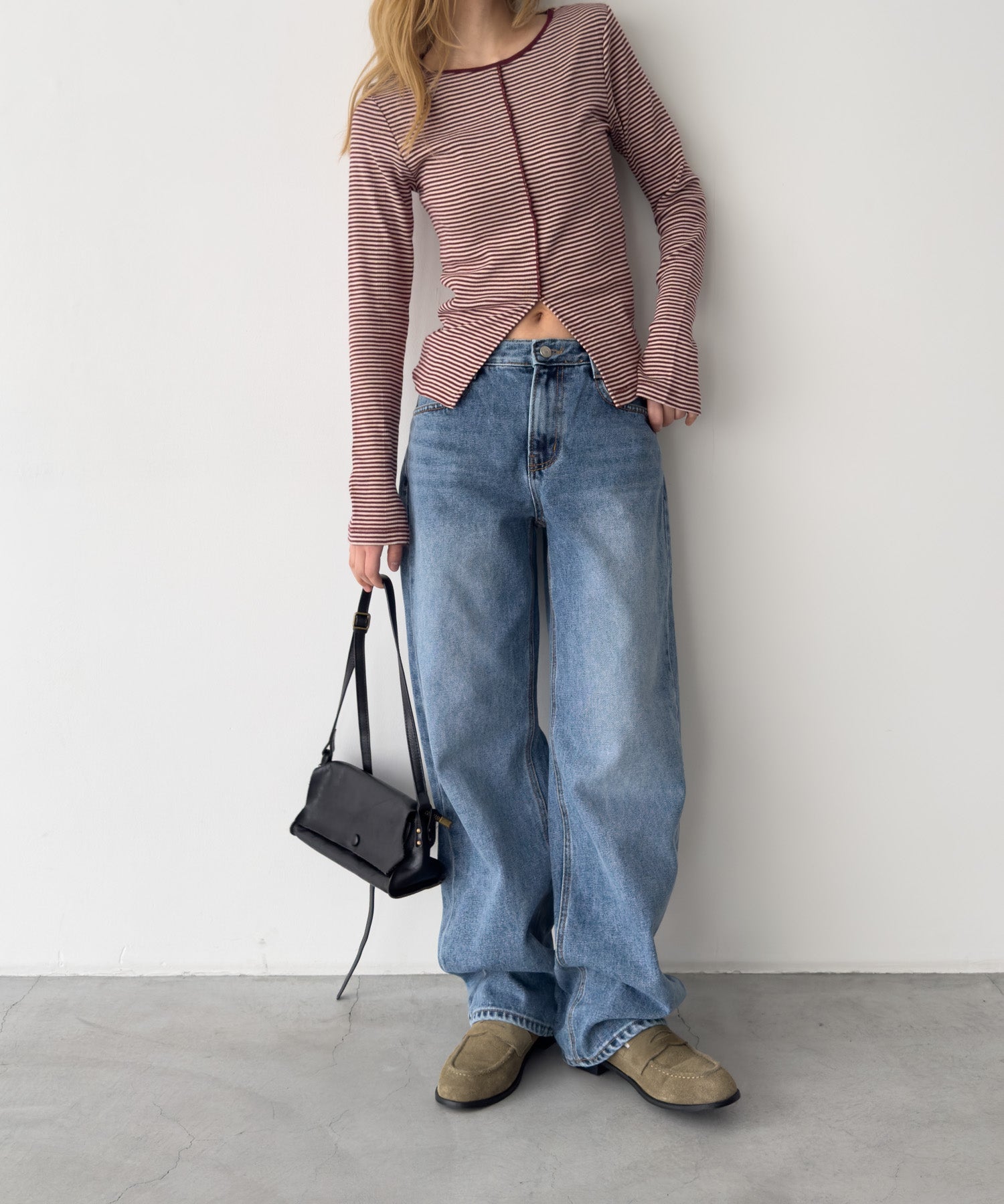 レギュラーストレートデニムパンツ 603