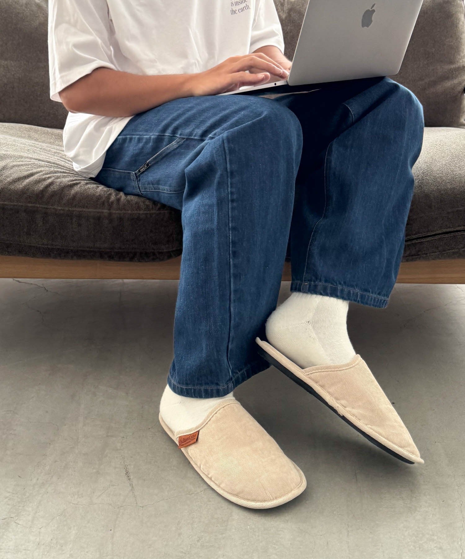 CORDUROY SLIPPERS EV/コーデュロイスリッパ(MEN)/T20-0224L