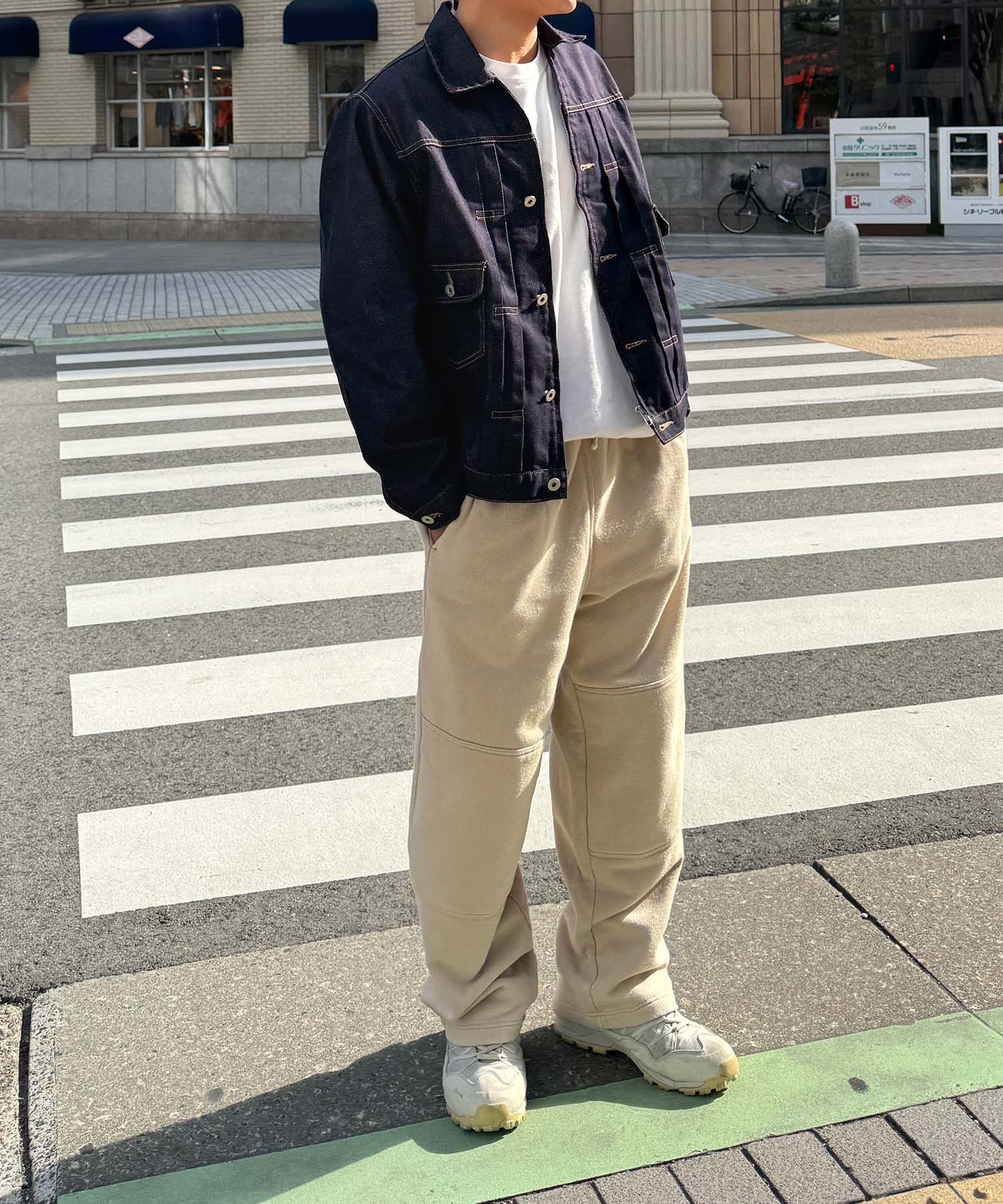 ZIPデニムジャケット