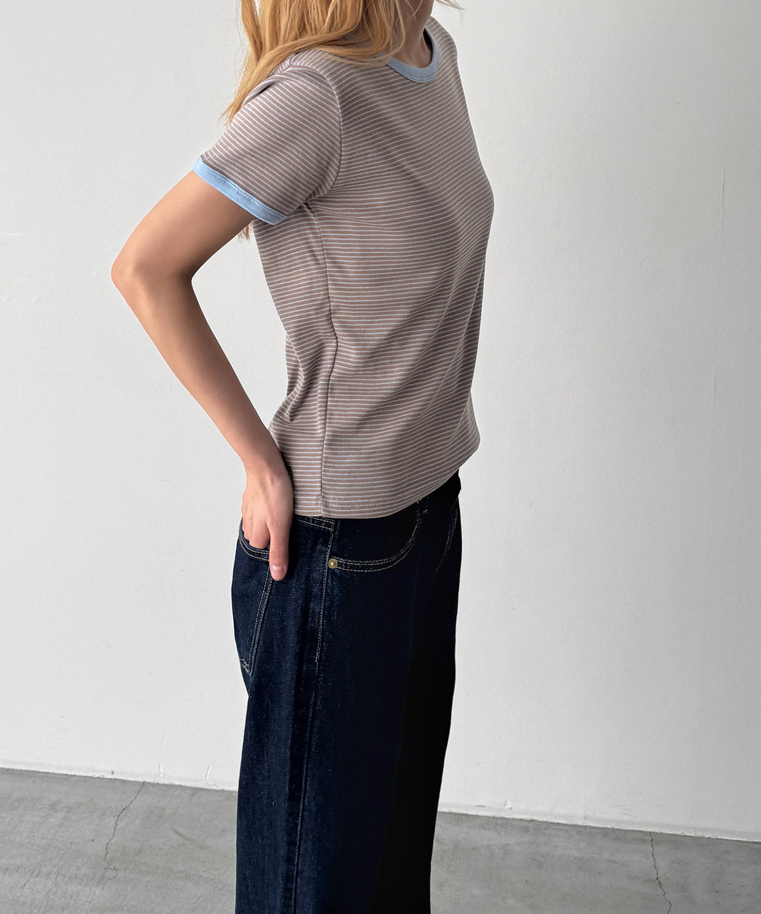 ナローボーダーリンガーTシャツ
