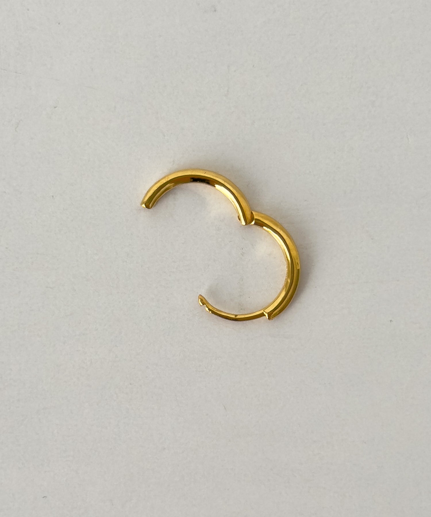 【Silver925】THINフープゴールドピアス