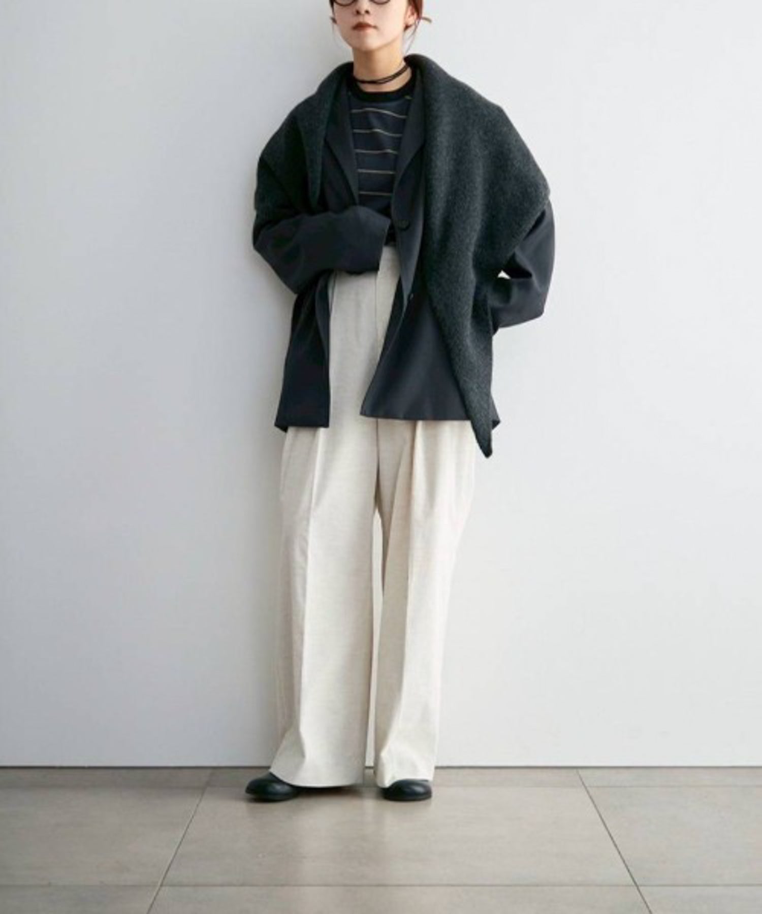Knit Triangle Scarf ニットトライアングルスカーフ/62621013