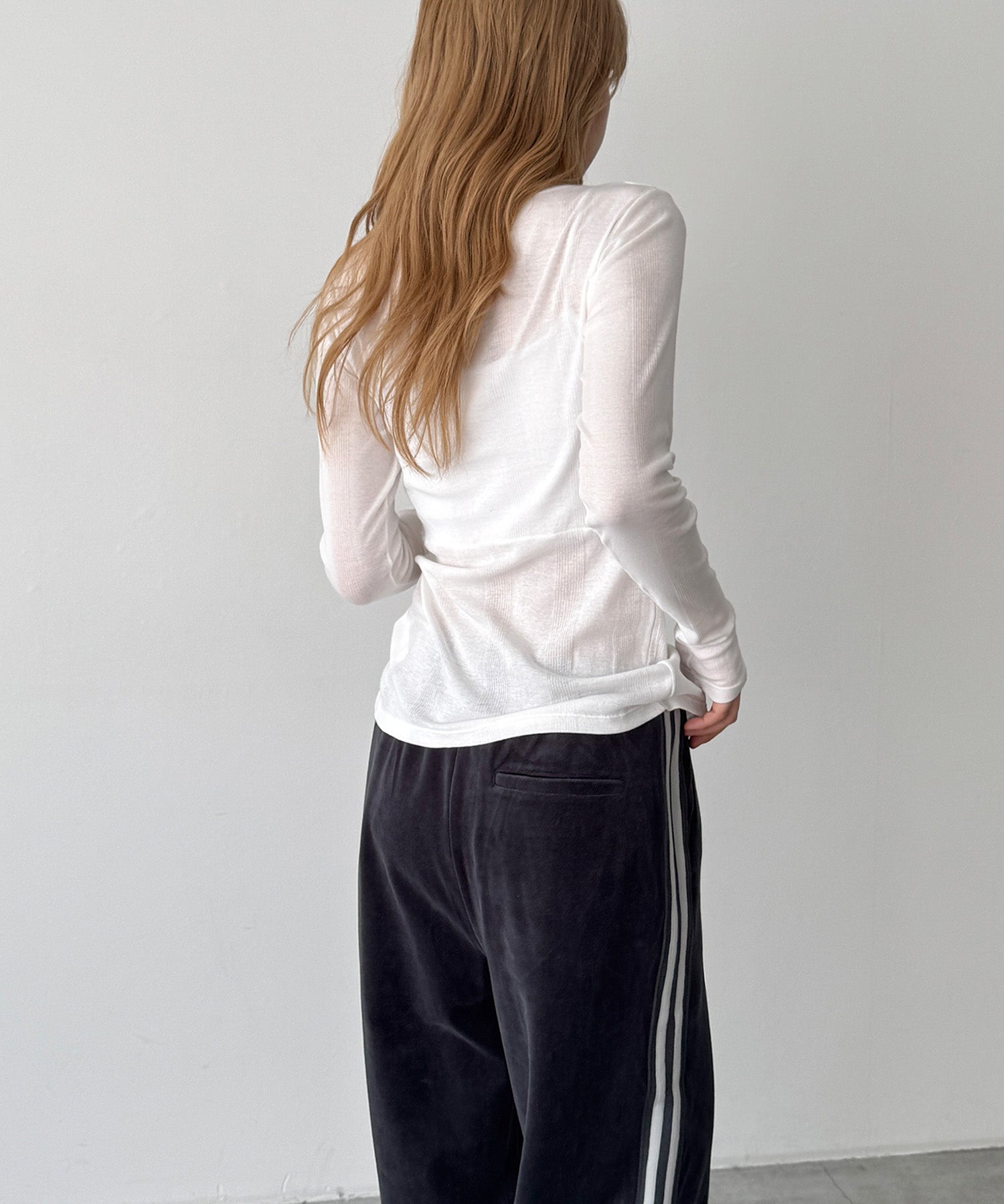 ライトパネルリブレイヤープルオーバー