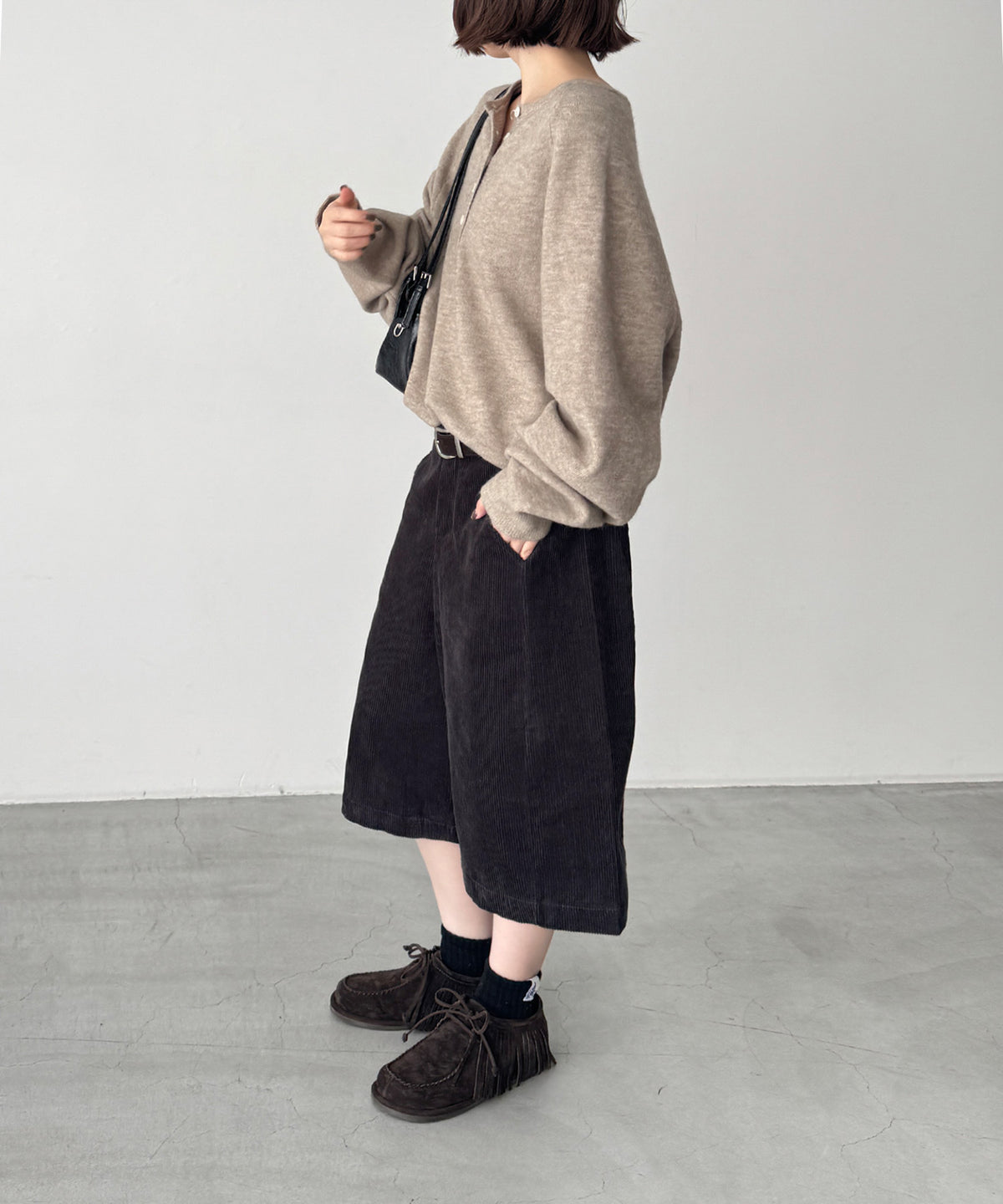 コーデュロイハーフパンツ