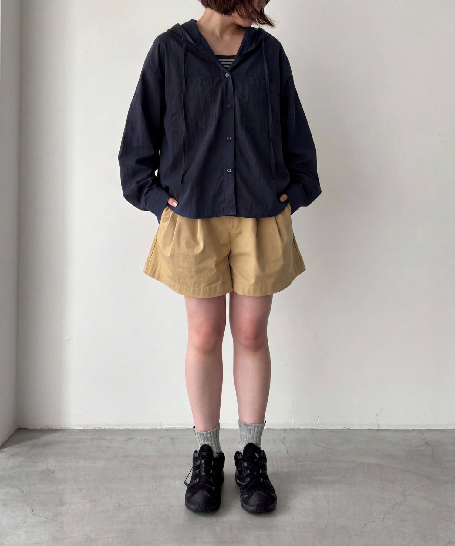 ナイロンパーカーシャツ