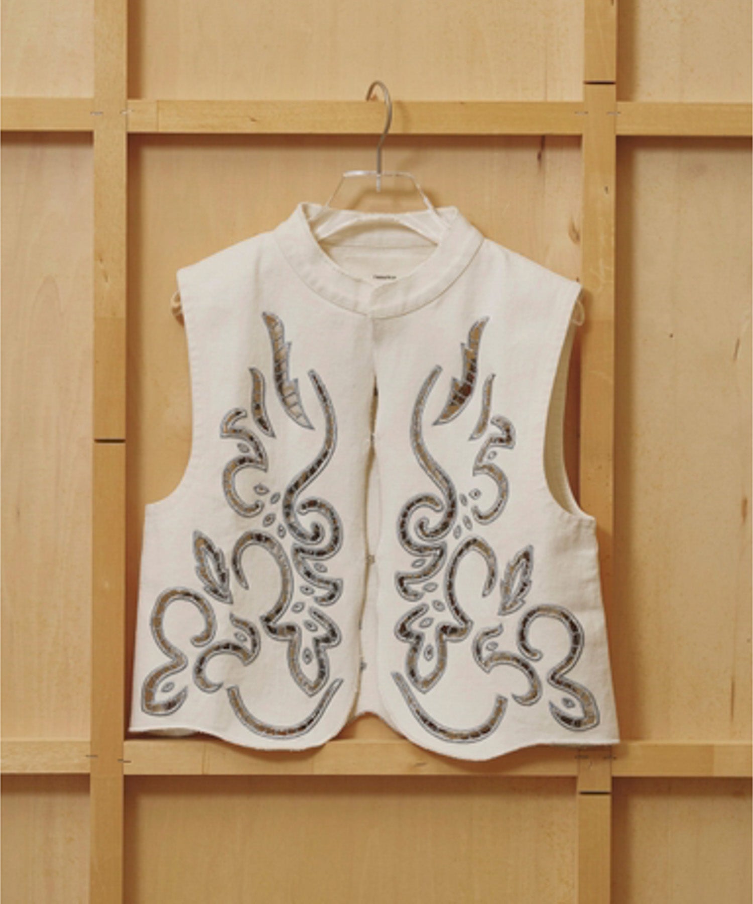 Cut Lace Twill Vest カットレースツイルベスト/12610430