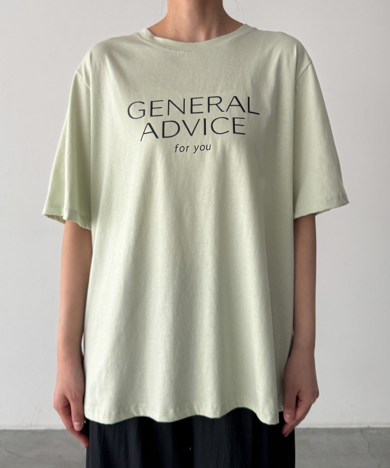 "GENERAL ADVICE"Tシャツ
