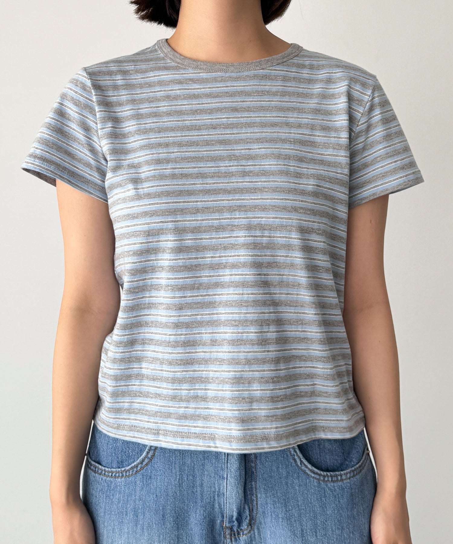 マルチボーダーリンガーTシャツ